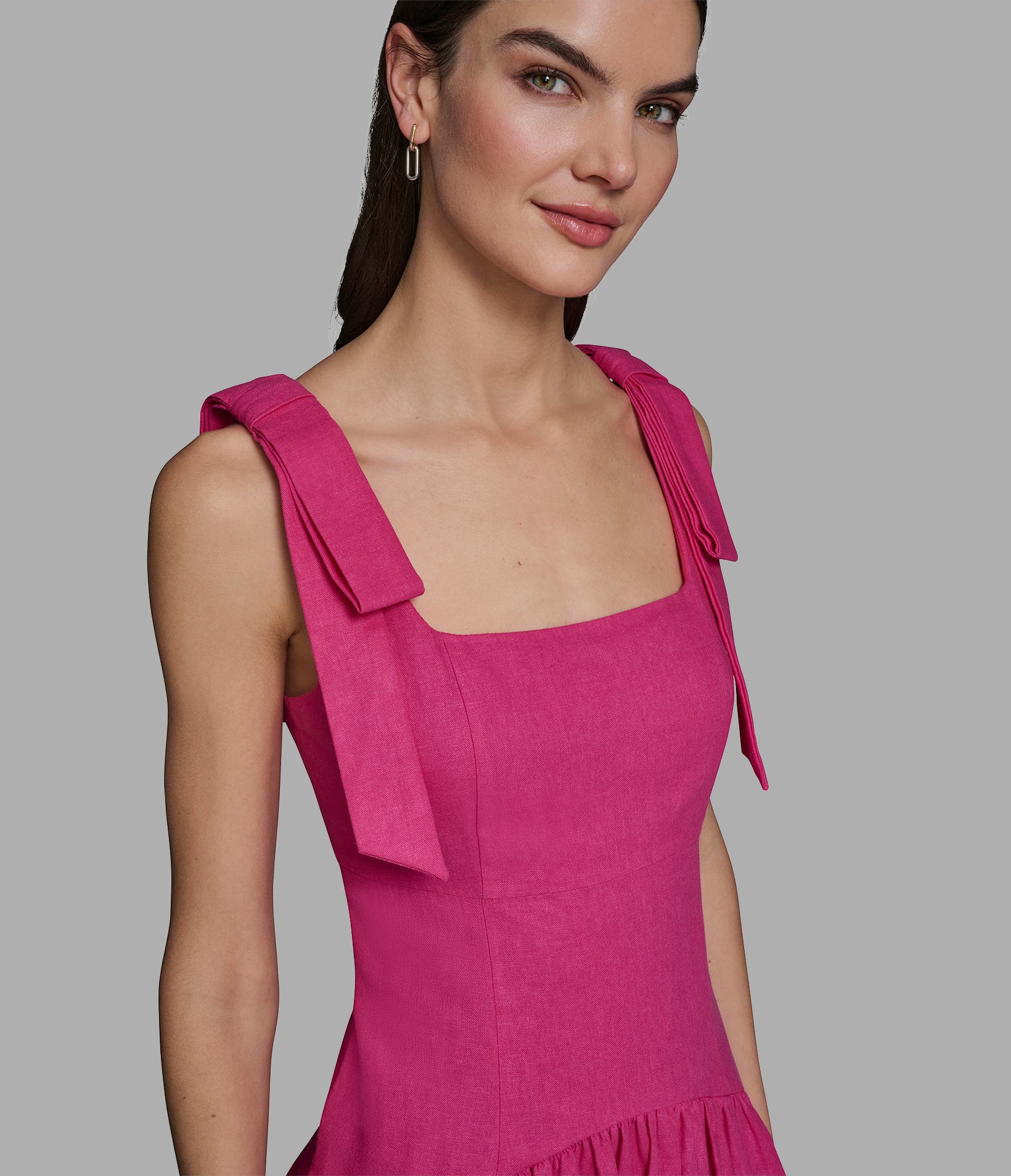 BOW STRAP MIDI DRESS VIEW 5 BOW STRAP MIDI DRESS VIEW 5