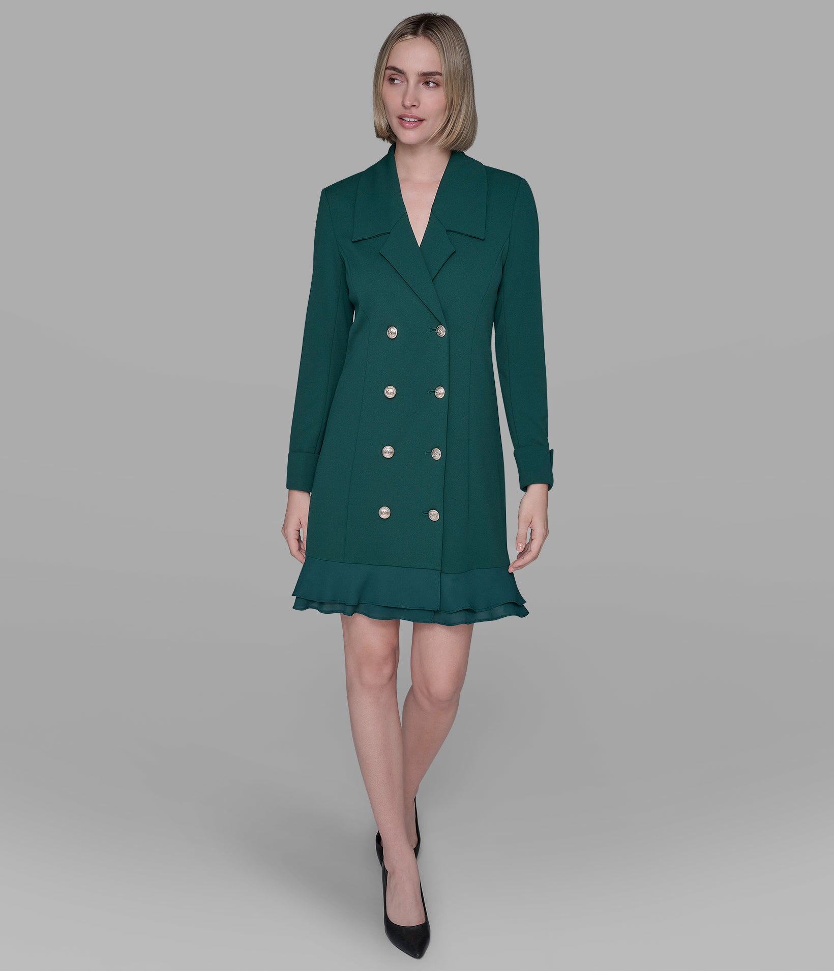 DOUBLE-BREASTED BLAZER DRESS VIEW 4 DOUBLE-BREASTED BLAZER DRESS VIEW 4