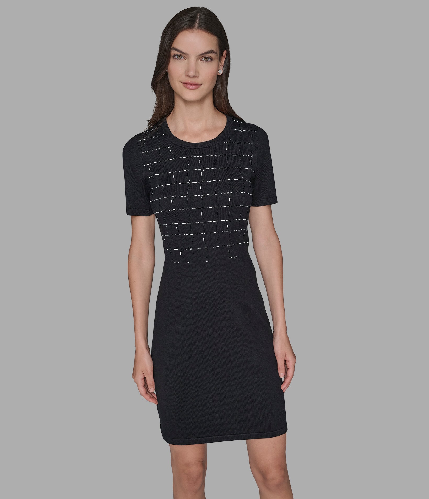 EMBROIDERED SWEATER DRESS VIEW 4 | Women's Clothing Sale EMBROIDERED SWEATER DRESS VIEW 4 | Women's Clothing Sale