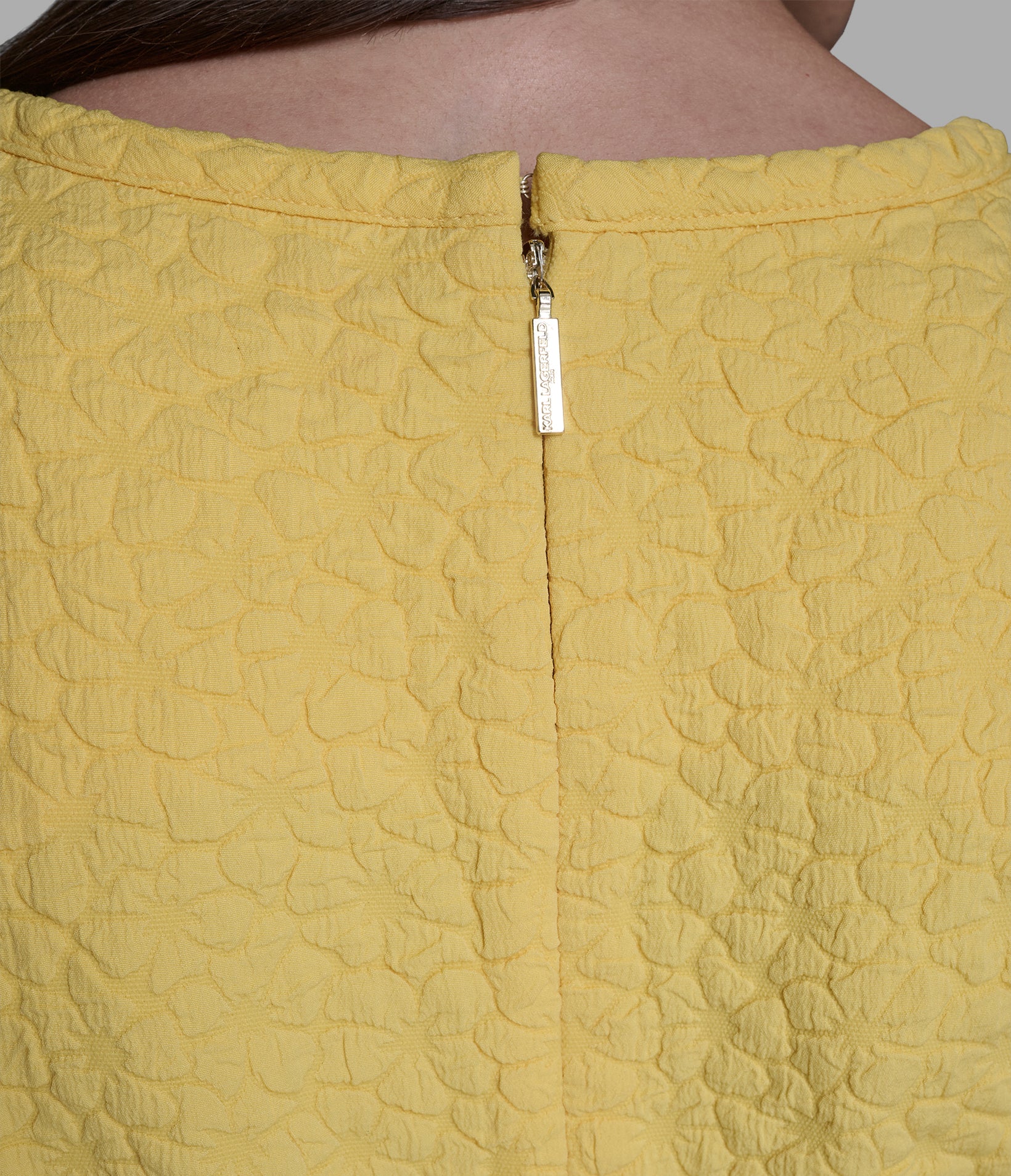 FLORAL JACQUARD A-LINE DRESS WITH FLOWER BELT VIEW 6 | Women's Dresses & Jumpsuits FLORAL JACQUARD A-LINE DRESS WITH FLOWER BELT VIEW 6 | Women's Dresses & Jumpsuits