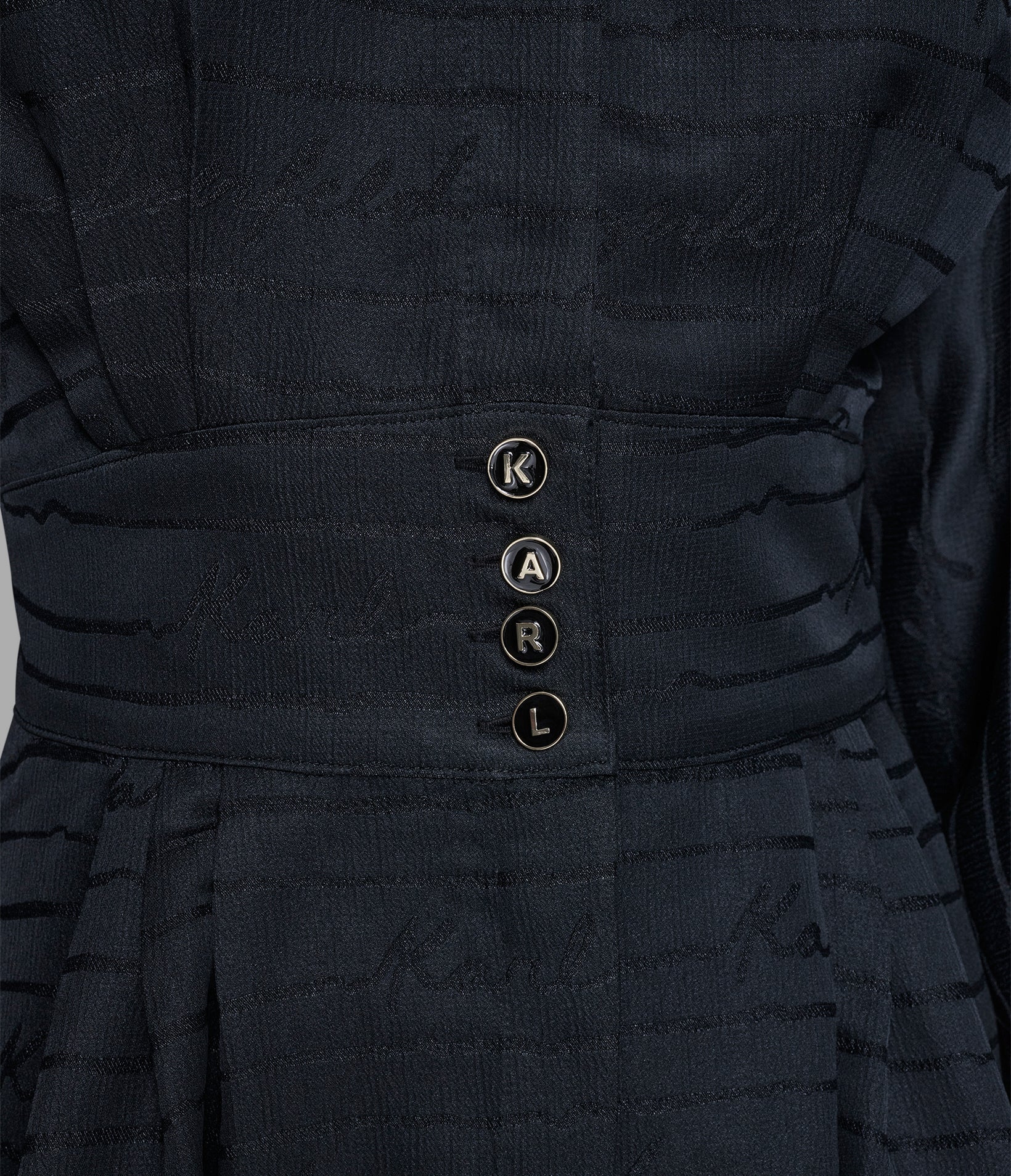 SILKY JACQUARD KARL BUTTON SHIRT DRESS VIEW 5 | Women's Sale SILKY JACQUARD KARL BUTTON SHIRT DRESS VIEW 5 | Women's Sale