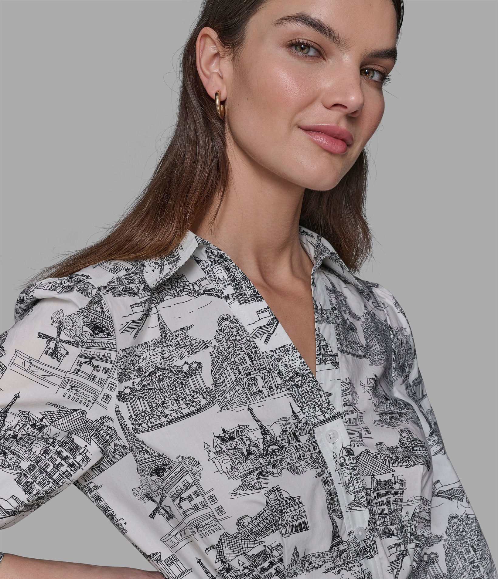 TOILE SKETCH SHIRT DRESS VIEW 5 | New Women's Clothing TOILE SKETCH SHIRT DRESS VIEW 5 | New Women's Clothing