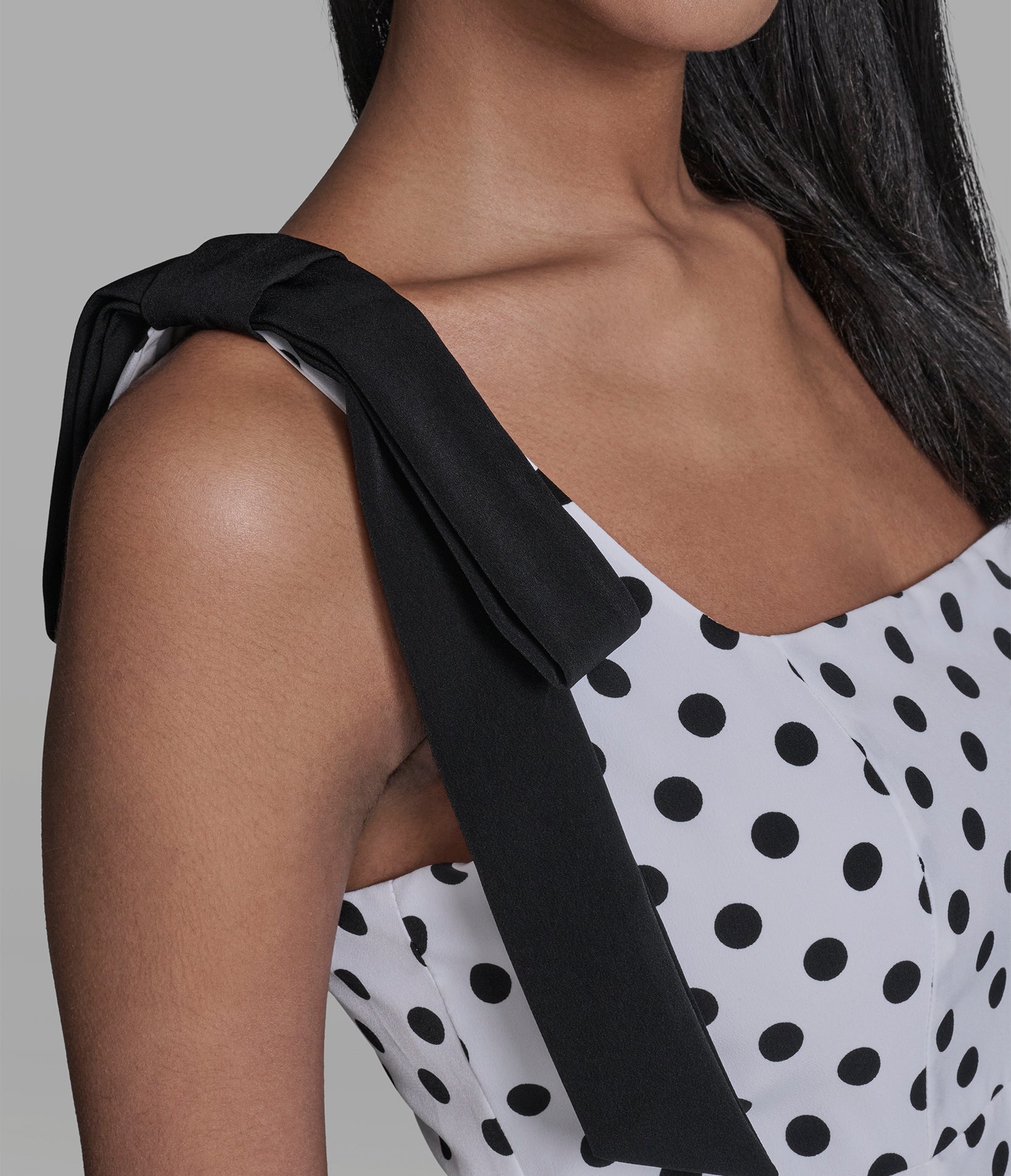 BOW STRAP POLKA DOT MIDI DRESS VIEW 5 | New Arrivals BOW STRAP POLKA DOT MIDI DRESS VIEW 5 | New Arrivals