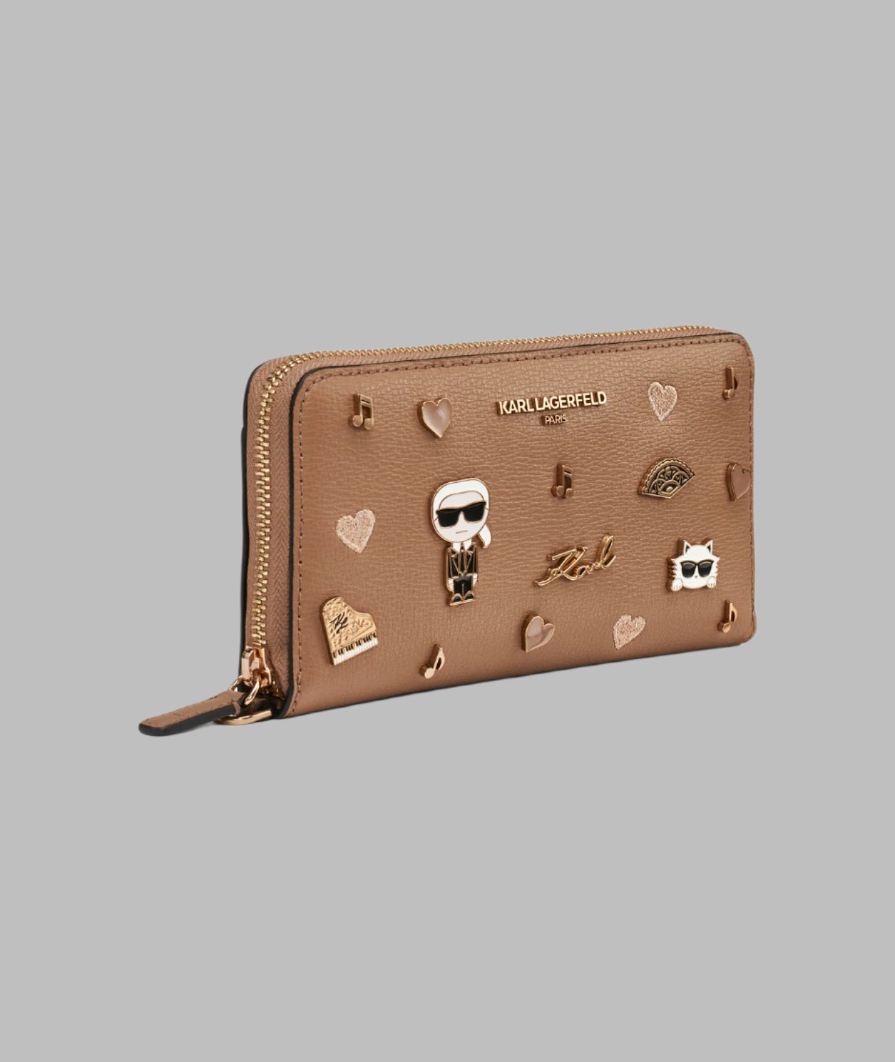 LARGE ZIP WALLET WITH PINS View 2 | Women's Wallet & Leather Goods LARGE ZIP WALLET WITH PINS View 2 | Women's Wallet & Leather Goods