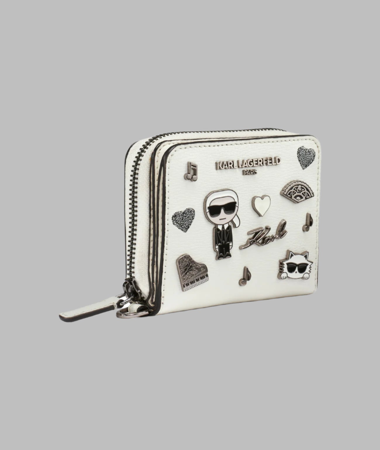 SMALL ZIP WALLET WITH PINS View 2 | Women's Wallet & Leather Goods SMALL ZIP WALLET WITH PINS View 2 | Women's Wallet & Leather Goods