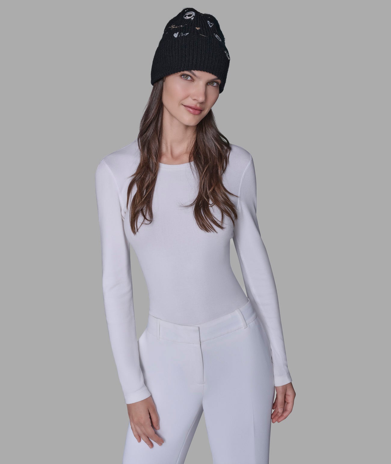 KARL ICONS KUFF BEANIE VIEW 4 | Women's Sale KARL ICONS KUFF BEANIE VIEW 4 | Women's Sale