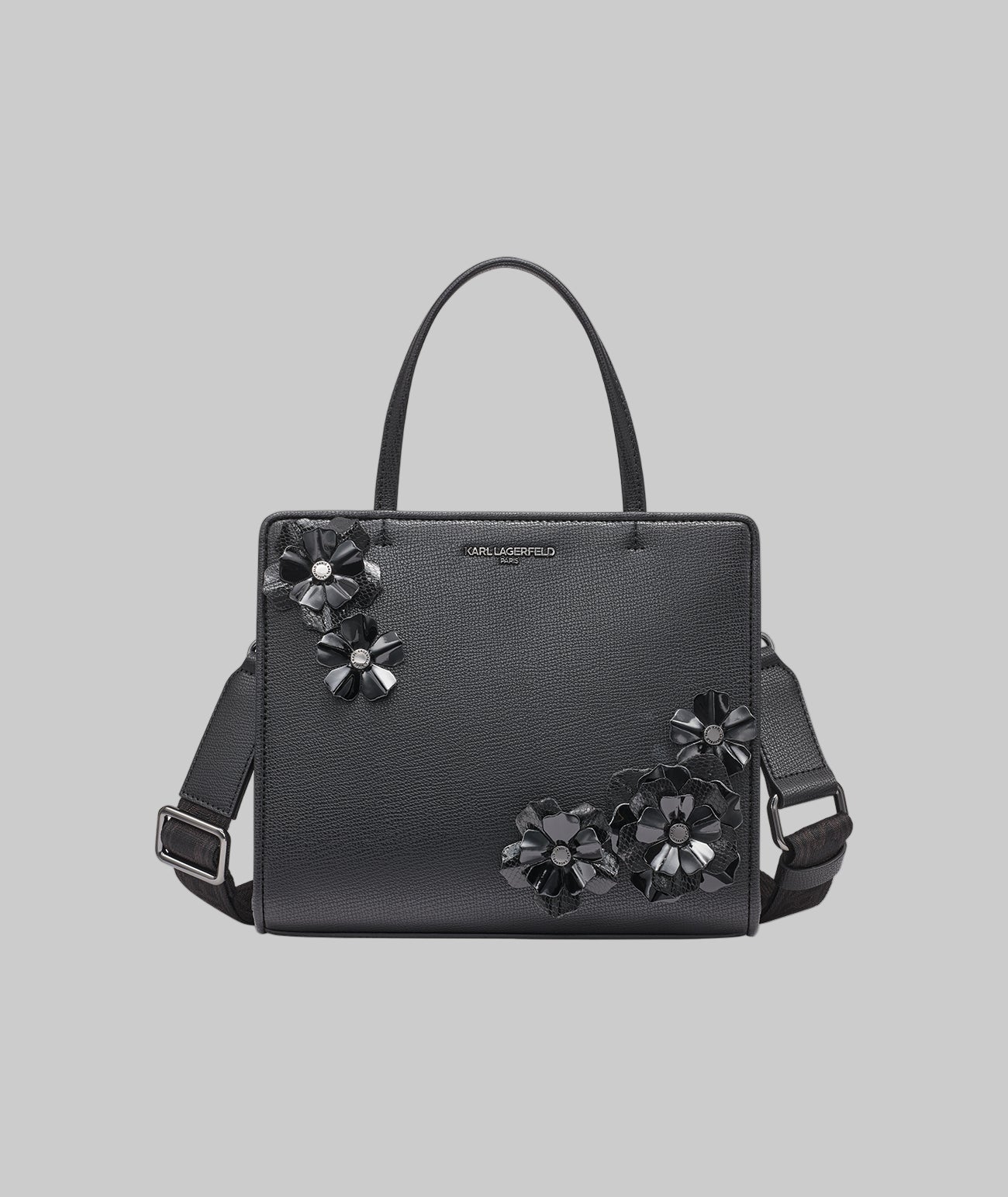 MAYBELLE TOP HANDLE SATCHEL WITH FLOWERS View 1 | The Handbag Edit MAYBELLE TOP HANDLE SATCHEL WITH FLOWERS View 1 | The Handbag Edit