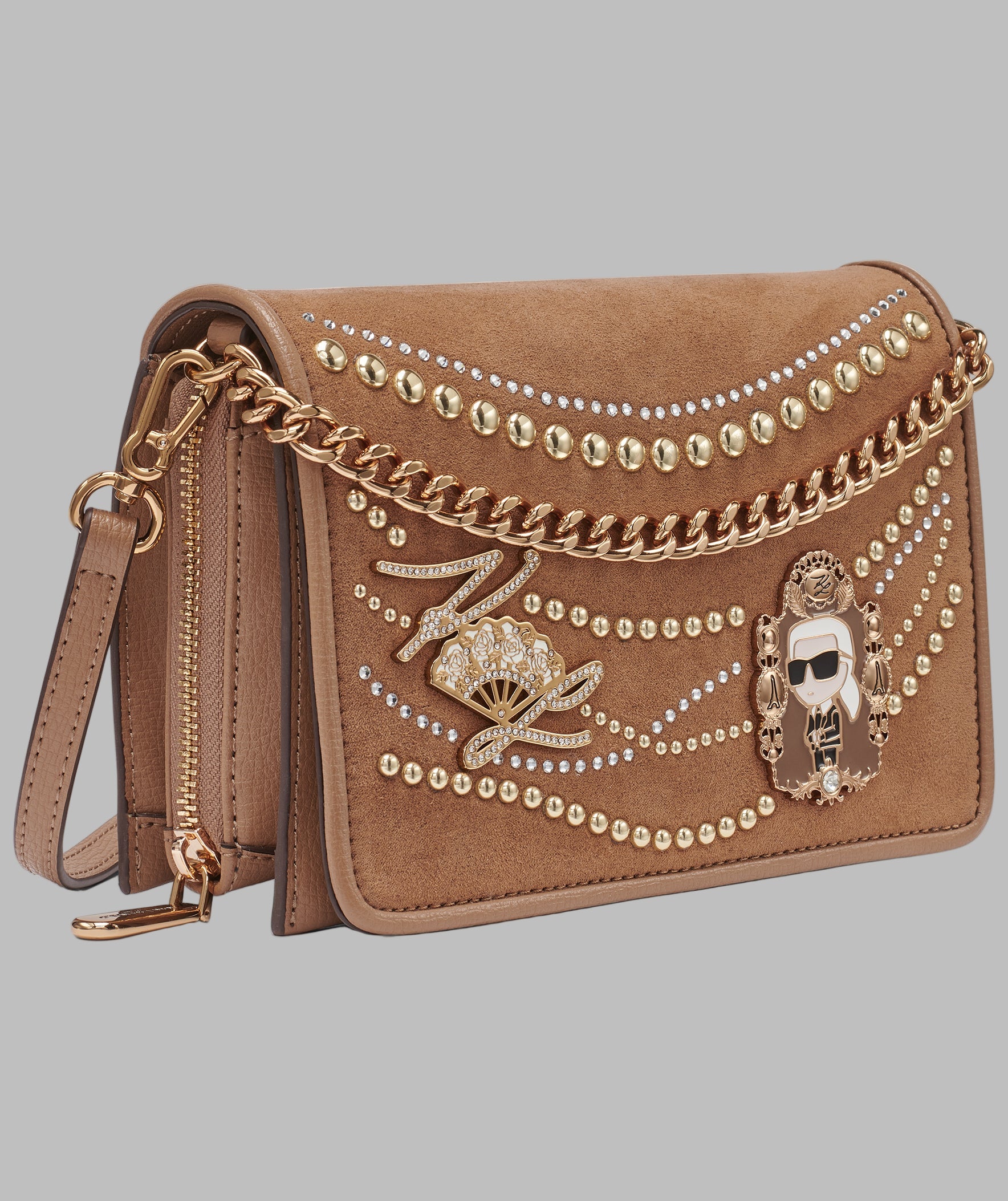 LOURDES SUEDE FLAP CROSSBODY VIEW 3 LOURDES SUEDE FLAP CROSSBODY VIEW 3