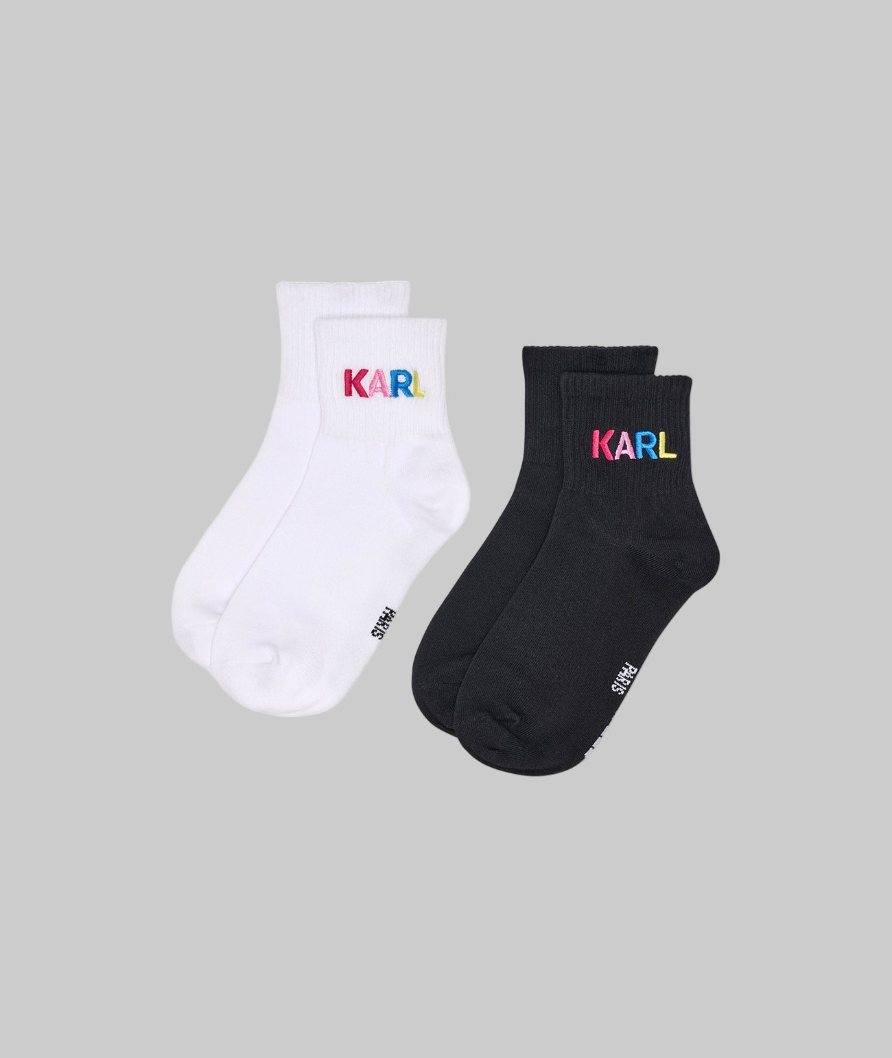 COLORFUL LOGO EMBROIDERED ANKLE SOCK 2-PACK View 1 | Women's Accessories COLORFUL LOGO EMBROIDERED ANKLE SOCK 2-PACK View 1 | Women's Accessories
