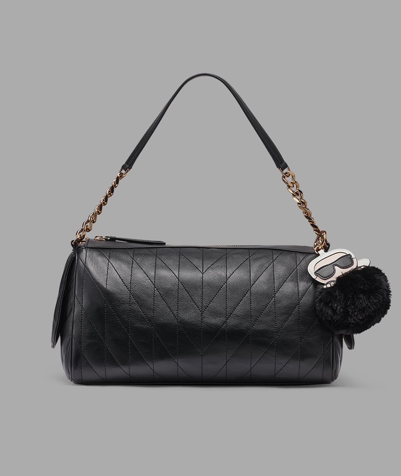 LAFAYETTE SATCHEL WITH KARL PUFF CHARM View 1 | Women's Shoulder Bags LAFAYETTE SATCHEL WITH KARL PUFF CHARM View 1 | Women's Shoulder Bags