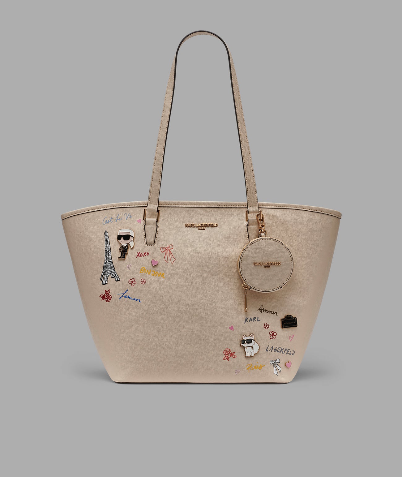 ADELE TOTE WITH KARL ART View 1 | Women's Totes ADELE TOTE WITH KARL ART View 1 | Women's Totes