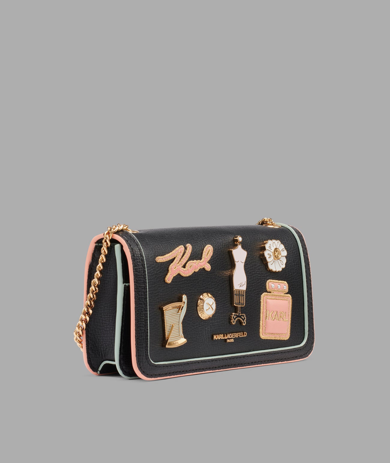 KOSETTE SHOULDER BAG WITH OVERSIZED FASHION PINS VIEW 3 | New Arrivals KOSETTE SHOULDER BAG WITH OVERSIZED FASHION PINS VIEW 3 | New Arrivals