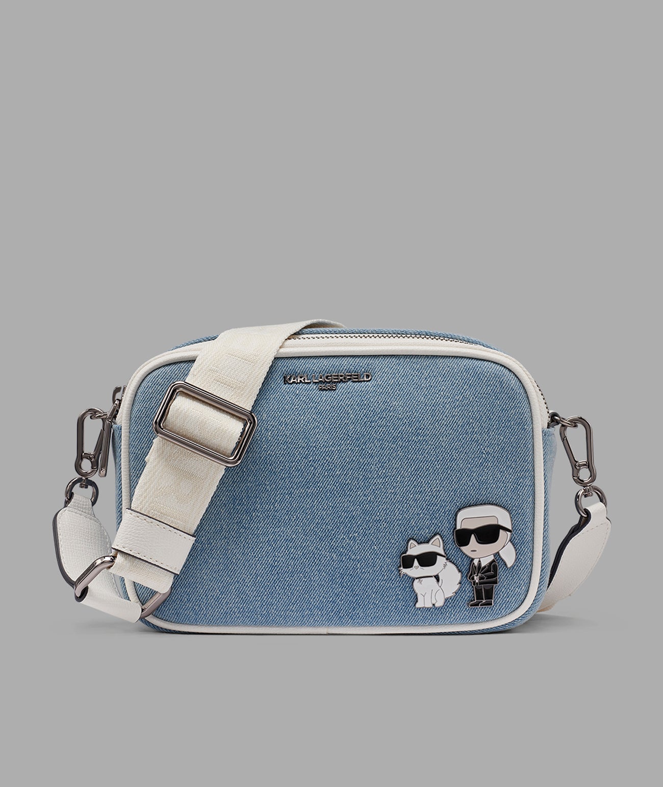 MAYBELLE DENIM CROSSBODY WITH DUO PIN View 1 | Women's Crossbody Bags MAYBELLE DENIM CROSSBODY WITH DUO PIN View 1 | Women's Crossbody Bags