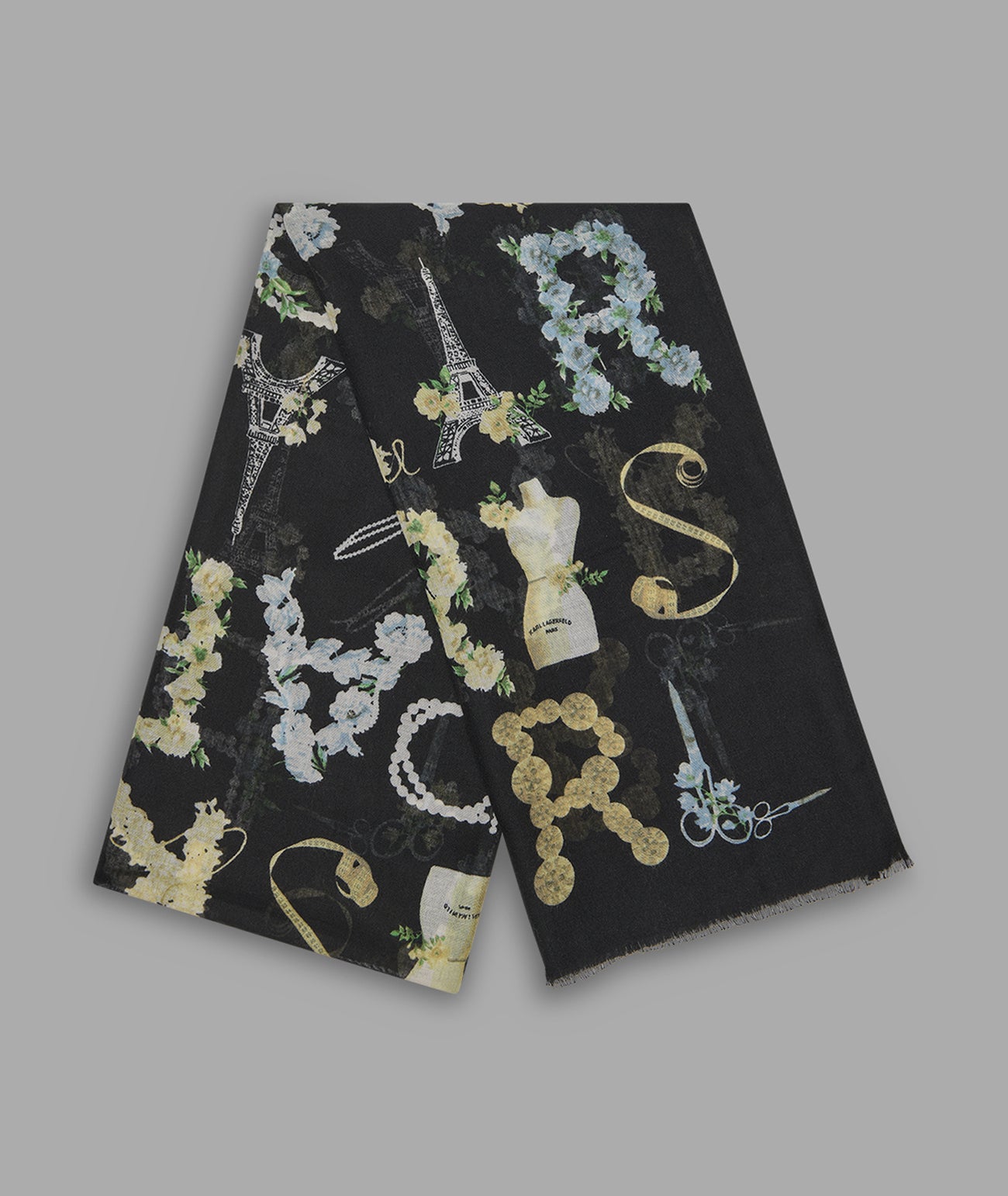 FLORAL KARL LOGO SCARF View 2 | Women's Accessories FLORAL KARL LOGO SCARF View 2 | Women's Accessories