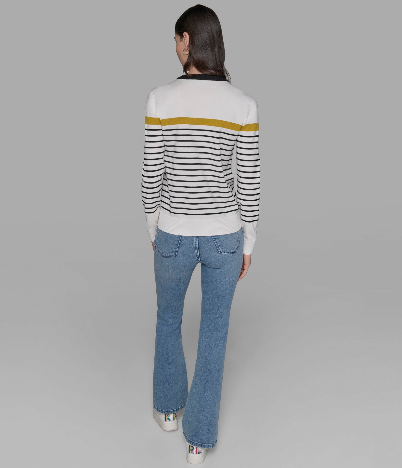 STRIPED LOGO SWEATER VIEW 3 | Best Sellers Shop STRIPED LOGO SWEATER VIEW 3 | Best Sellers Shop