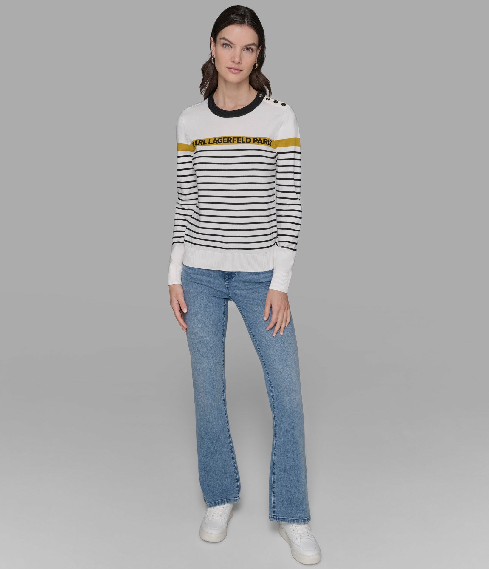 STRIPED LOGO SWEATER VIEW 4 | Best Sellers Shop STRIPED LOGO SWEATER VIEW 4 | Best Sellers Shop