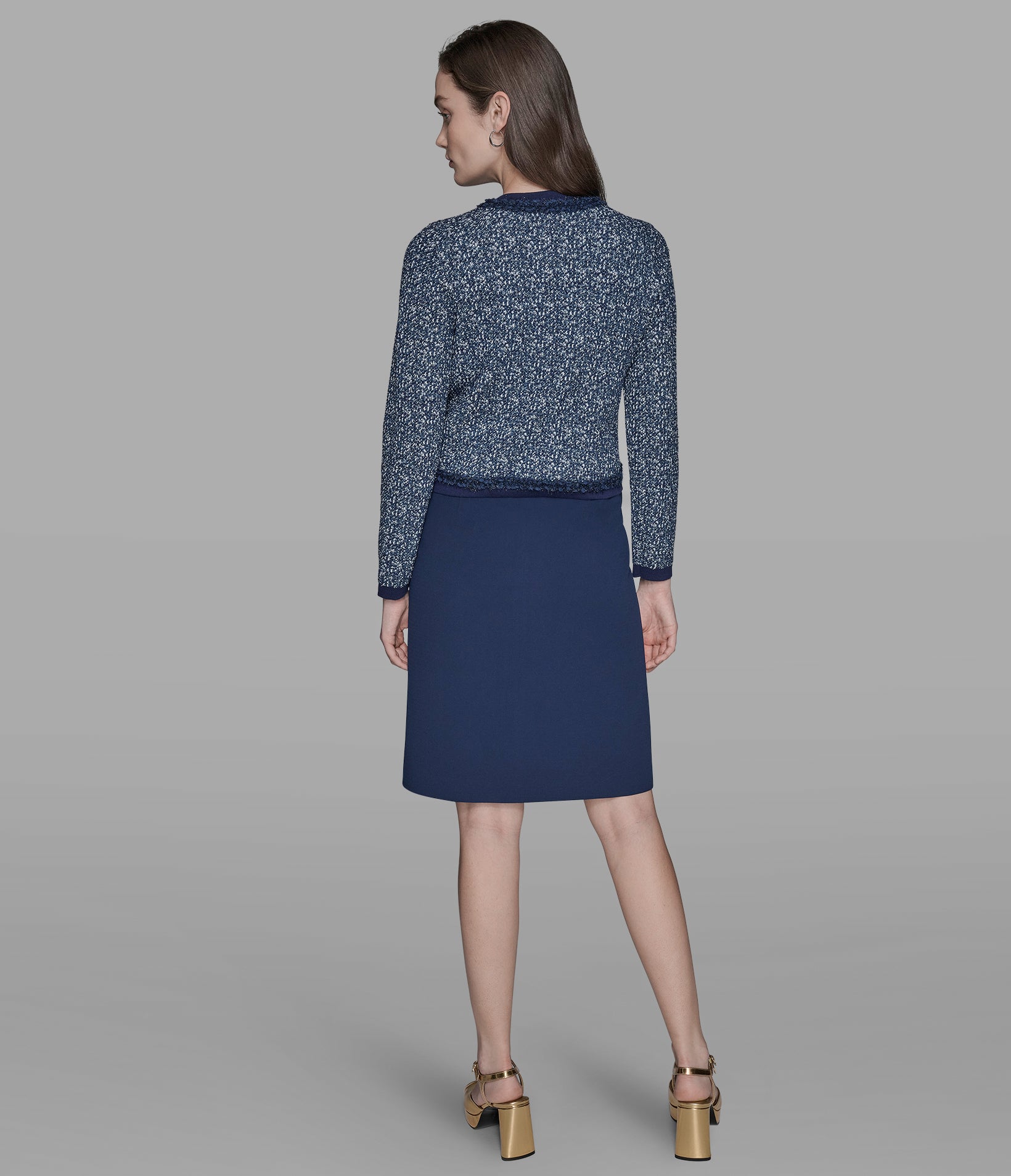 DENIM TWEED CARDIGAN View 2 | Best Sellers Shop DENIM TWEED CARDIGAN View 2 | Best Sellers Shop