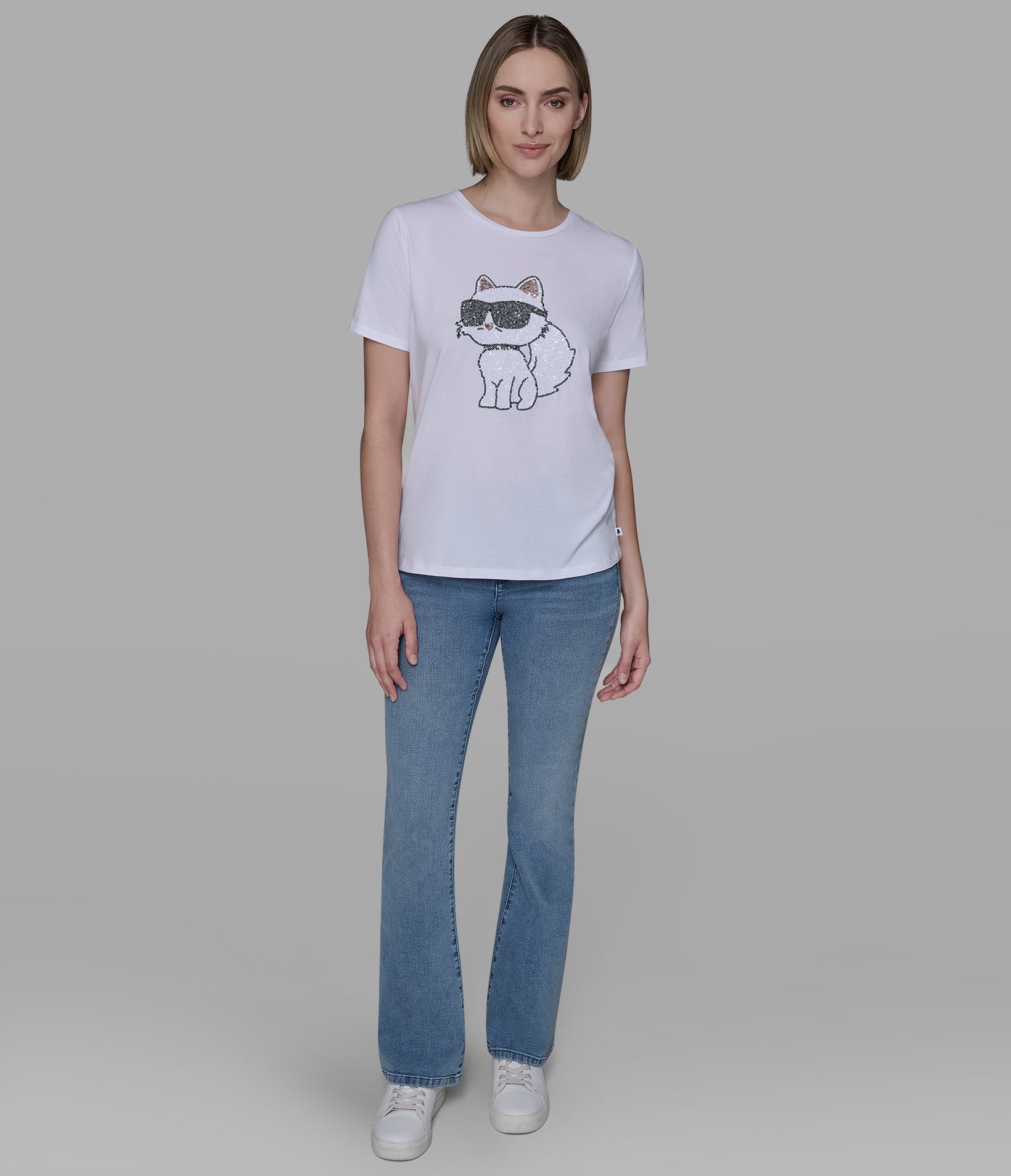 CHOUPETTE SEQUIN LOGO TEE VIEW 5 | All That Glitters CHOUPETTE SEQUIN LOGO TEE VIEW 5 | All That Glitters