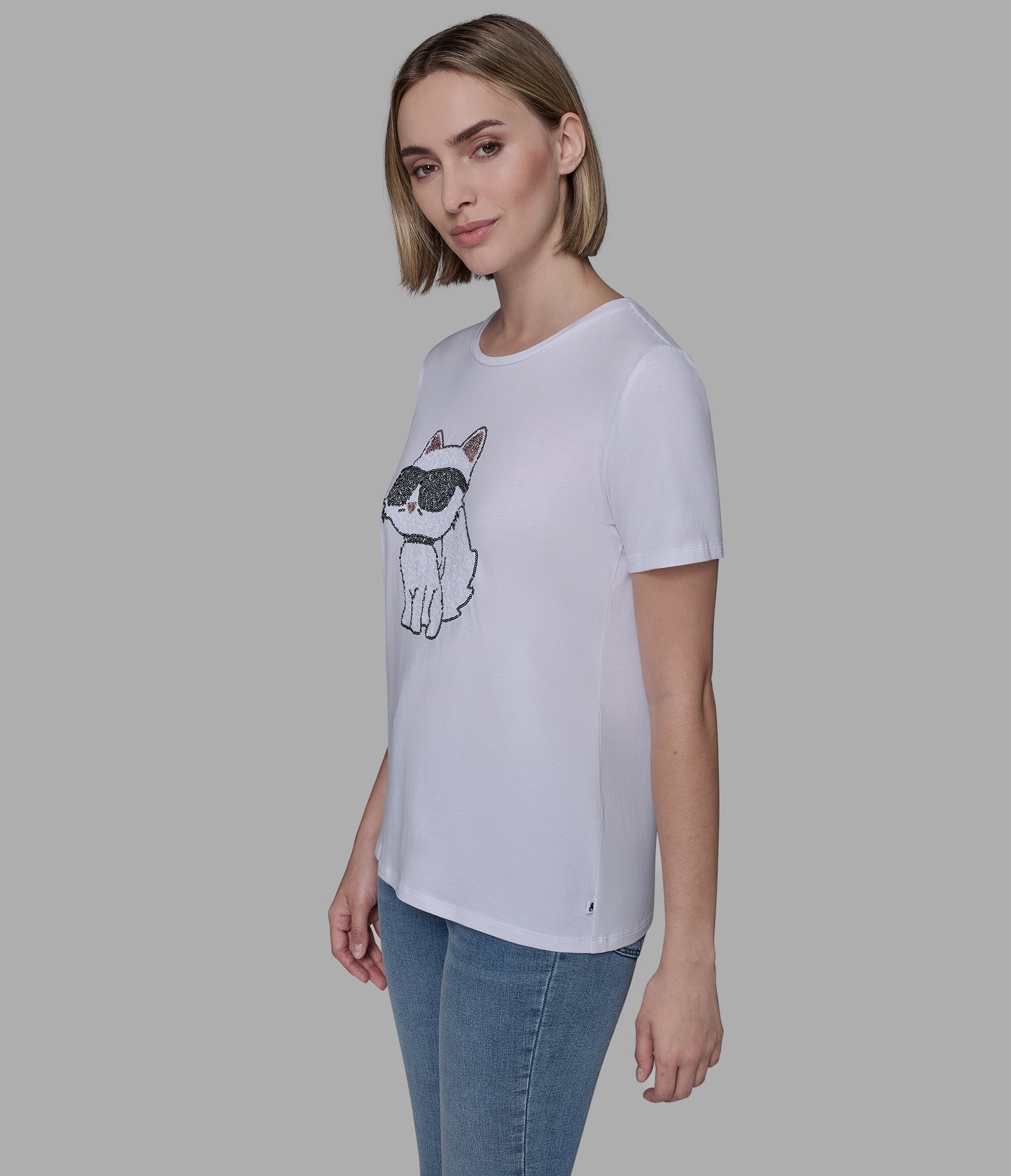 CHOUPETTE SEQUIN LOGO TEE VIEW 3 | All That Glitters CHOUPETTE SEQUIN LOGO TEE VIEW 3 | All That Glitters