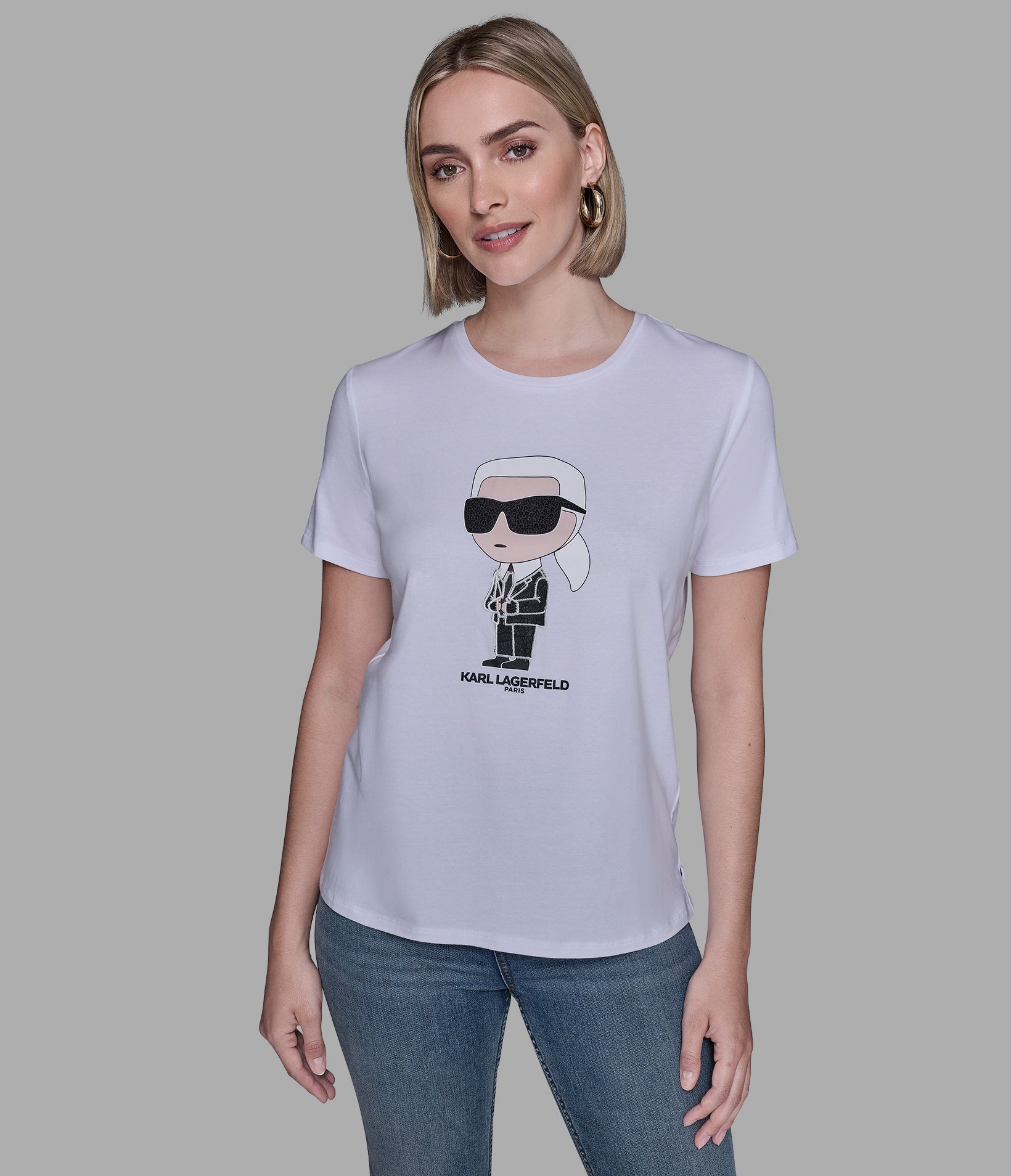 KARL IN BLAZER TEE View 1 | Women's Tees & Tanks KARL IN BLAZER TEE View 1 | Women's Tees & Tanks