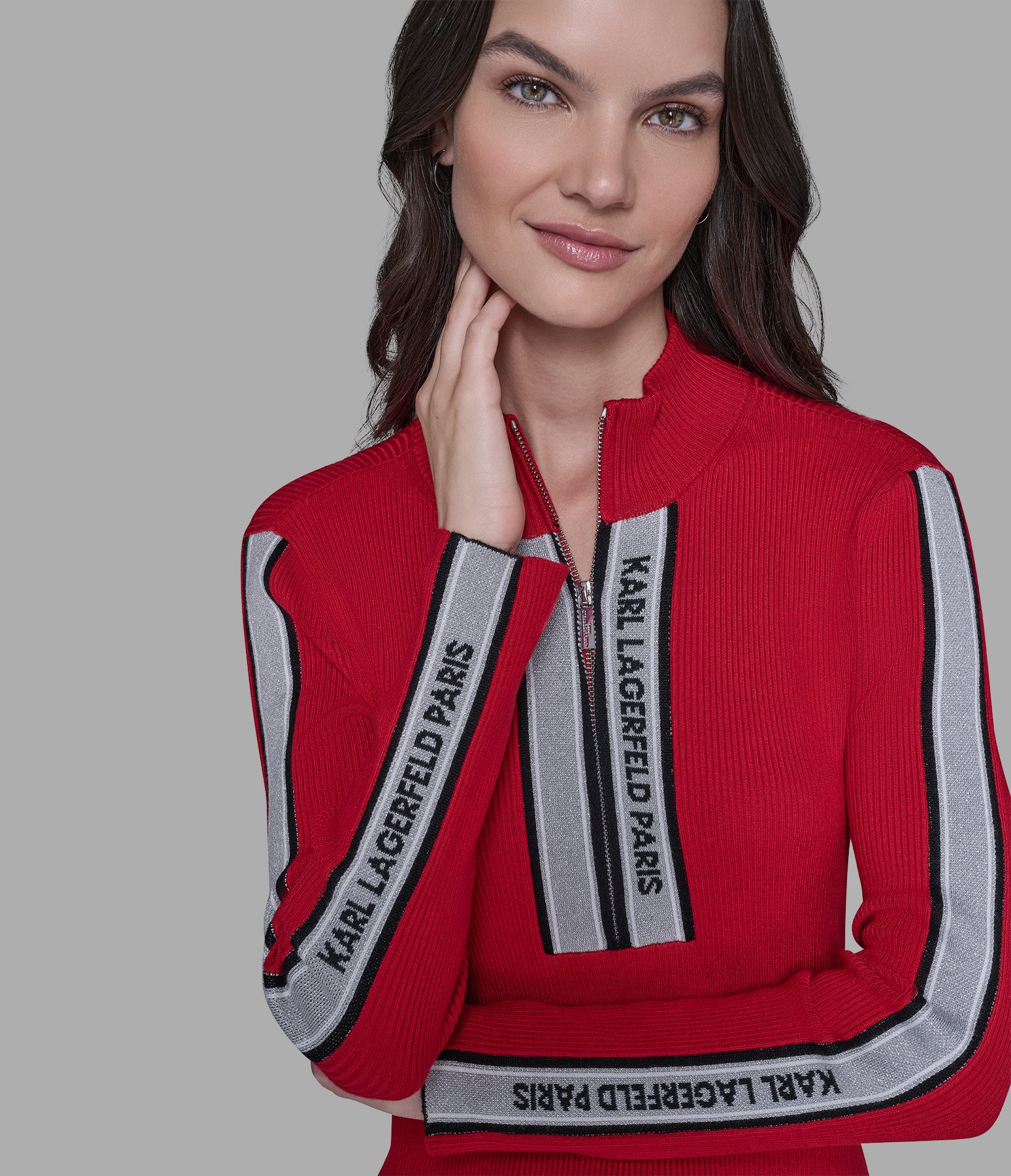 LOGO 3/4 ZIP SWEATER VIEW 5 | Valentine's Day Shop LOGO 3/4 ZIP SWEATER VIEW 5 | Valentine's Day Shop