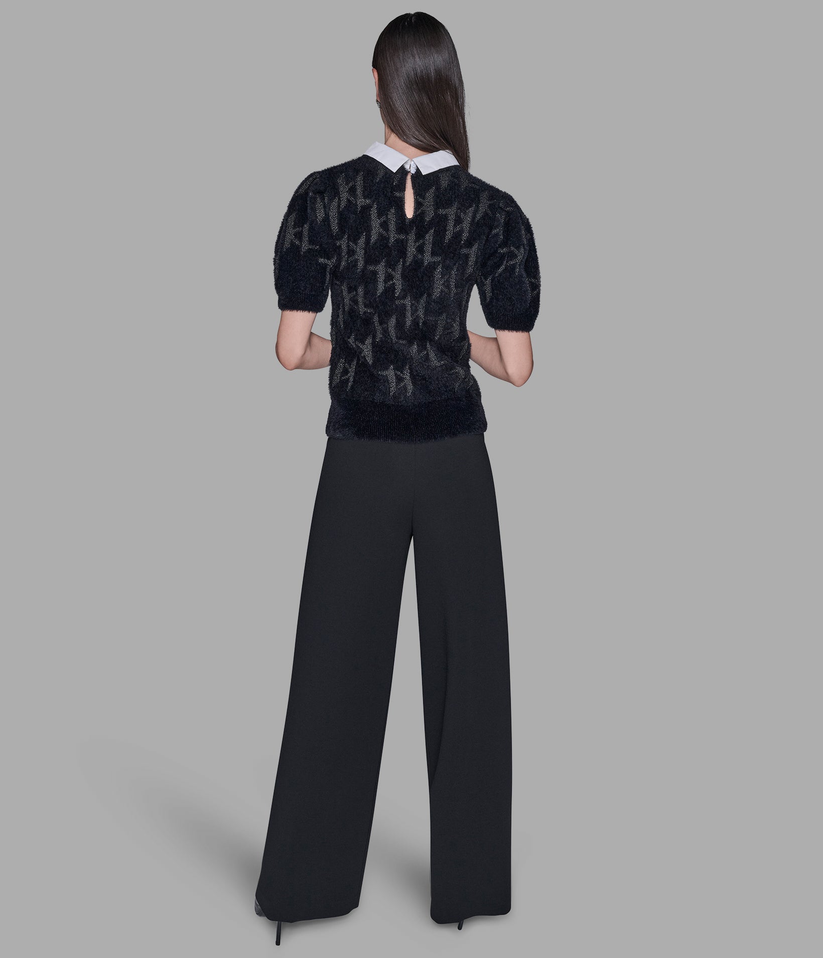 FUZZY KL SHORT SLEEVE SWEATER View 2 | Women's Tops & Sweaters FUZZY KL SHORT SLEEVE SWEATER View 2 | Women's Tops & Sweaters