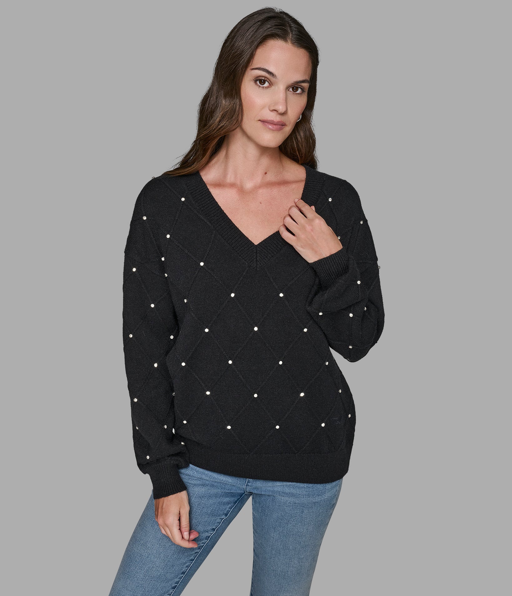 PEARL V-NECK SWEATER VIEW 3 | Women's Tops & Sweaters PEARL V-NECK SWEATER VIEW 3 | Women's Tops & Sweaters