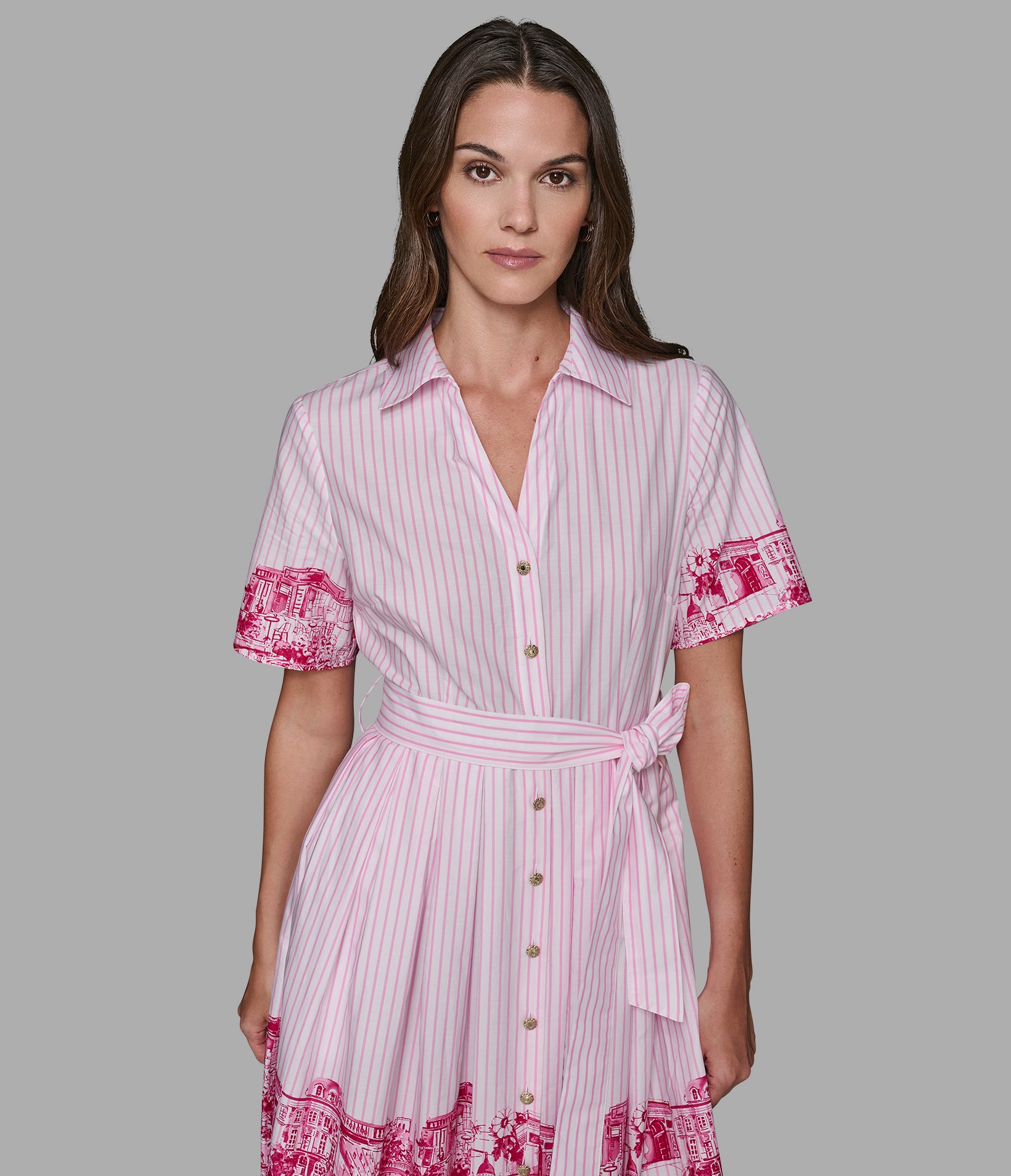 STRIPE PARIS SCENE SHIRT DRESS VIEW 4 | Valentine's Day Shop STRIPE PARIS SCENE SHIRT DRESS VIEW 4 | Valentine's Day Shop
