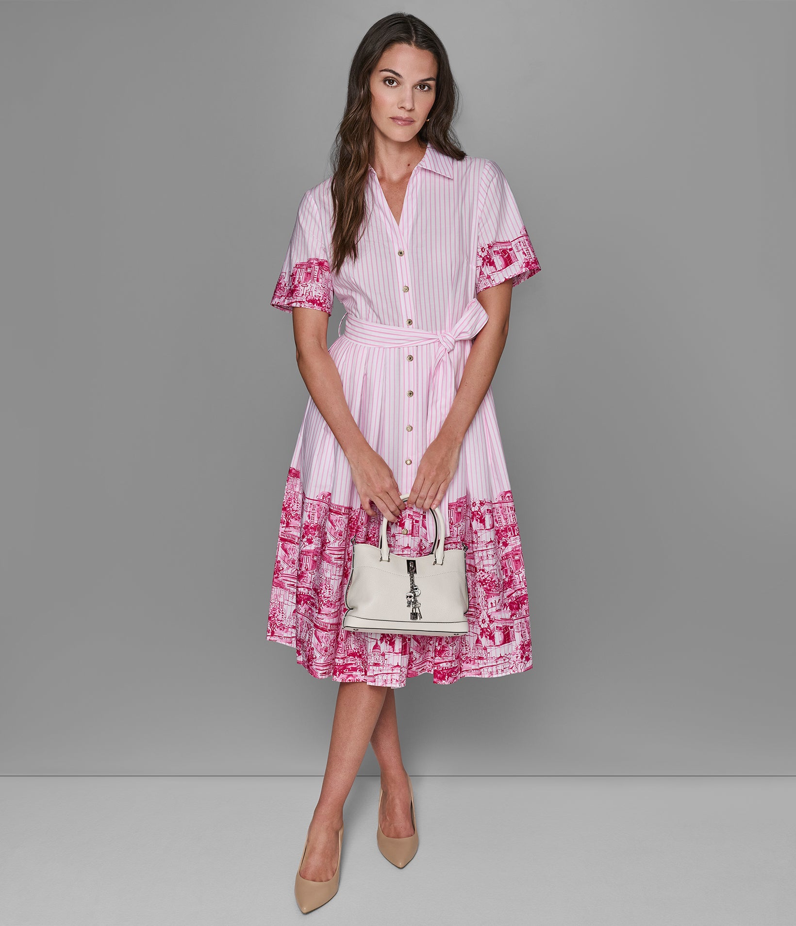 STRIPE PARIS SCENE SHIRT DRESS VIEW 6 | Valentine's Day Shop STRIPE PARIS SCENE SHIRT DRESS VIEW 6 | Valentine's Day Shop