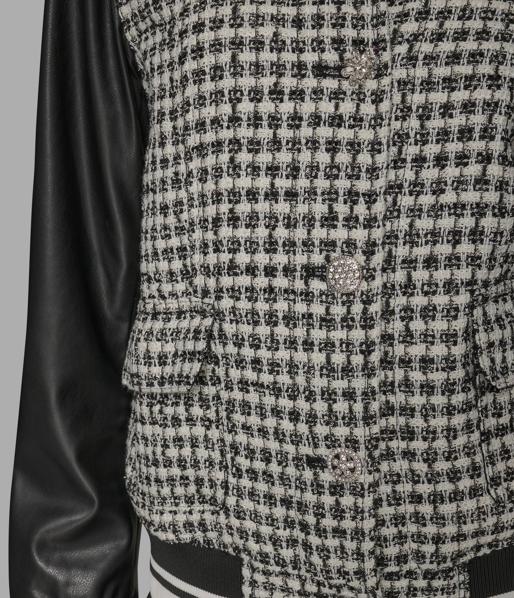 MIXED MEDIA TWEED VARSITY JACKET VIEW 6 | Jackets & Coats MIXED MEDIA TWEED VARSITY JACKET VIEW 6 | Jackets & Coats