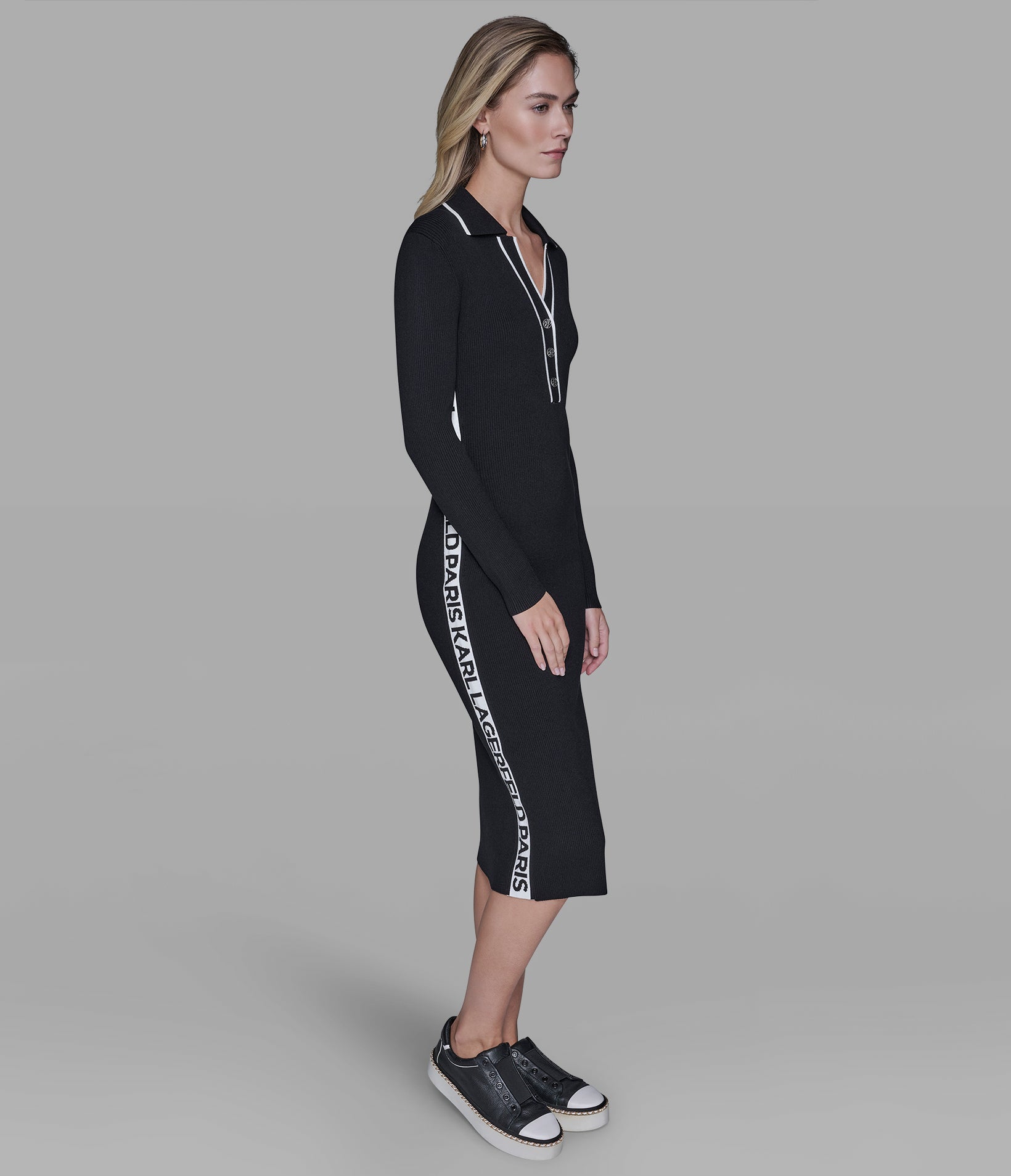 LOGO TAPE SWEATER DRESS VIEW 4 | Women's Dresses & Jumpsuits LOGO TAPE SWEATER DRESS VIEW 4 | Women's Dresses & Jumpsuits