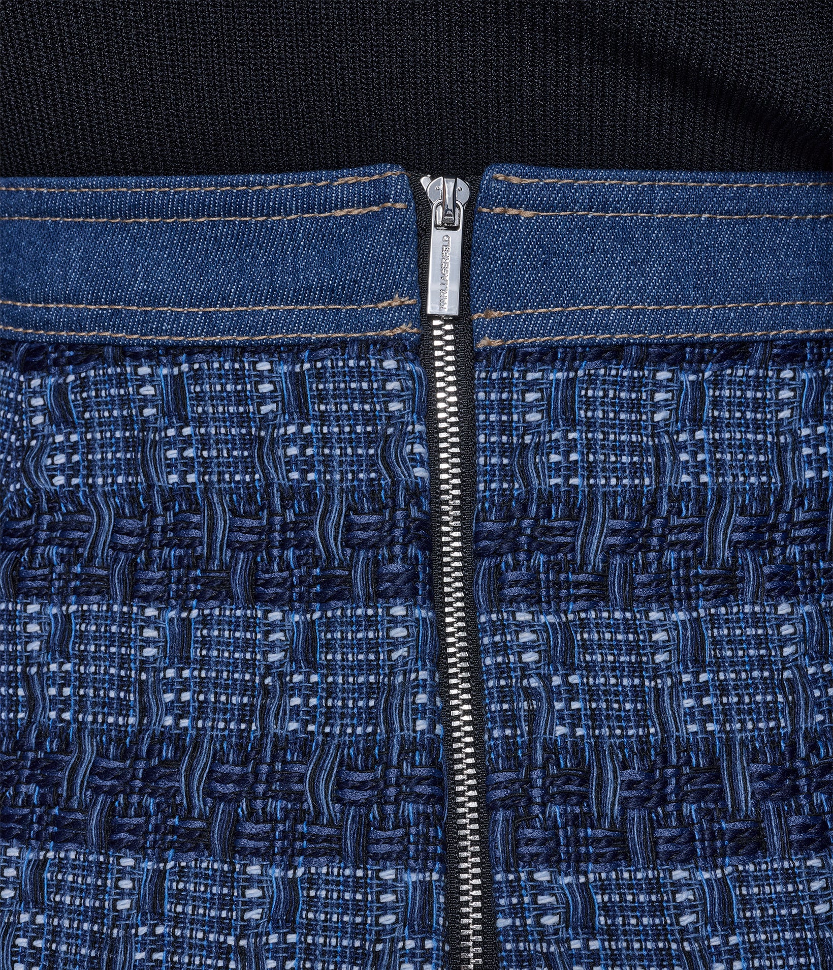 MIXED MEDIA TWEED DENIM SKIRT VIEW 7 | Women's Skirts MIXED MEDIA TWEED DENIM SKIRT VIEW 7 | Women's Skirts