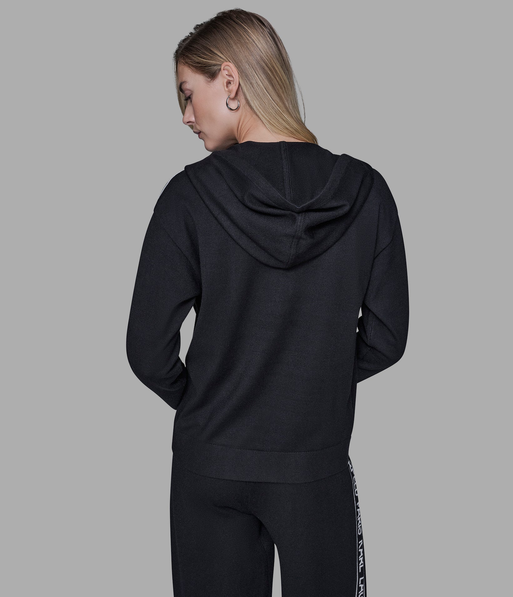 LOGO FULL-ZIP SWEATER WITH HOODIE View 2 | Women's Matching Sets LOGO FULL-ZIP SWEATER WITH HOODIE View 2 | Women's Matching Sets