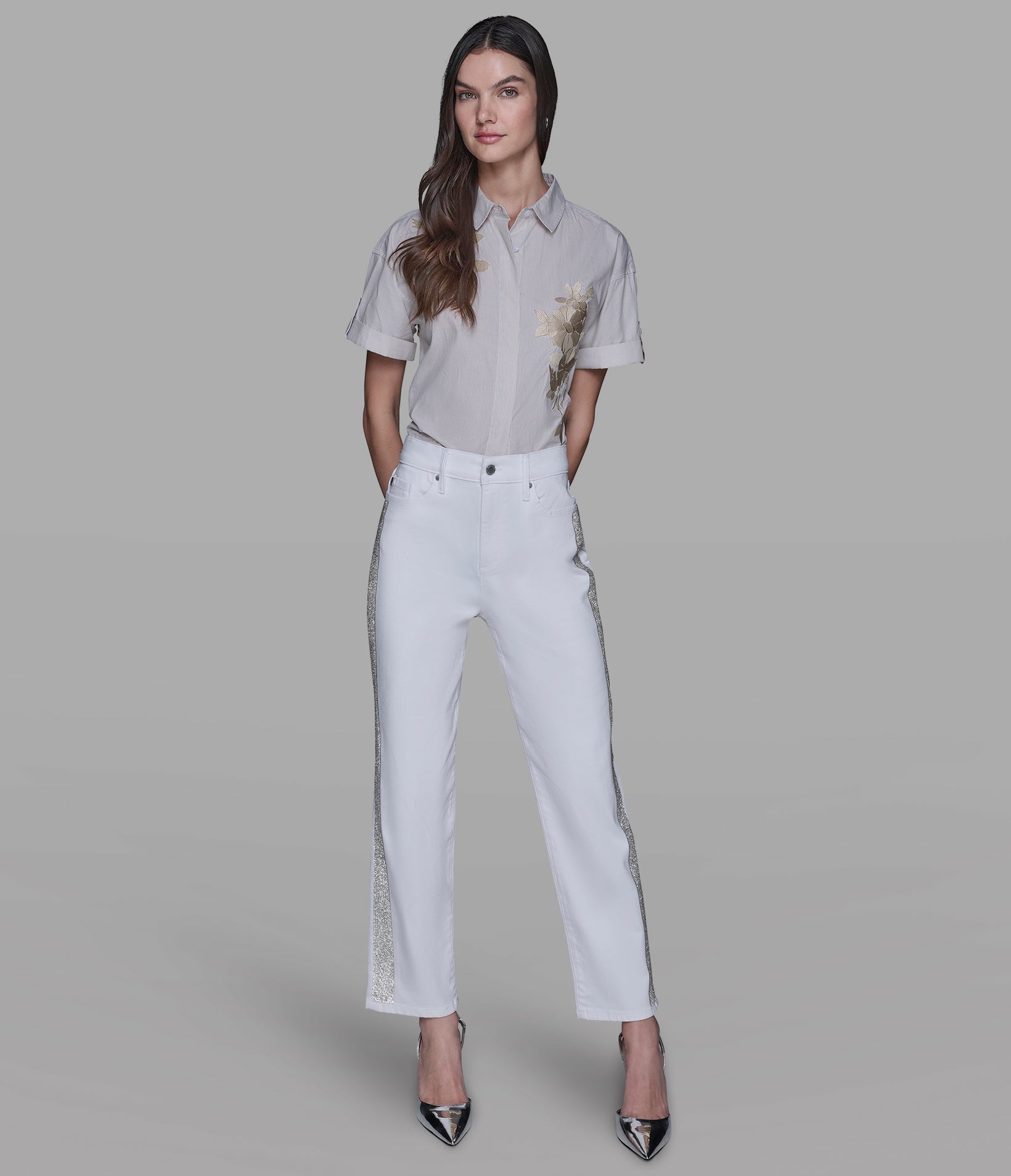 RHINESTONE TRIM JEAN VIEW 4 | Women's Sale RHINESTONE TRIM JEAN VIEW 4 | Women's Sale