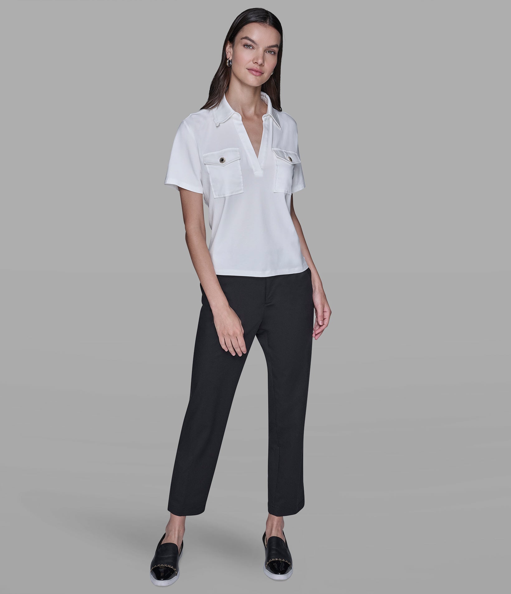 JOHNNY COLLAR KNIT TOP VIEW 4 | Women's Tops & Sweaters JOHNNY COLLAR KNIT TOP VIEW 4 | Women's Tops & Sweaters