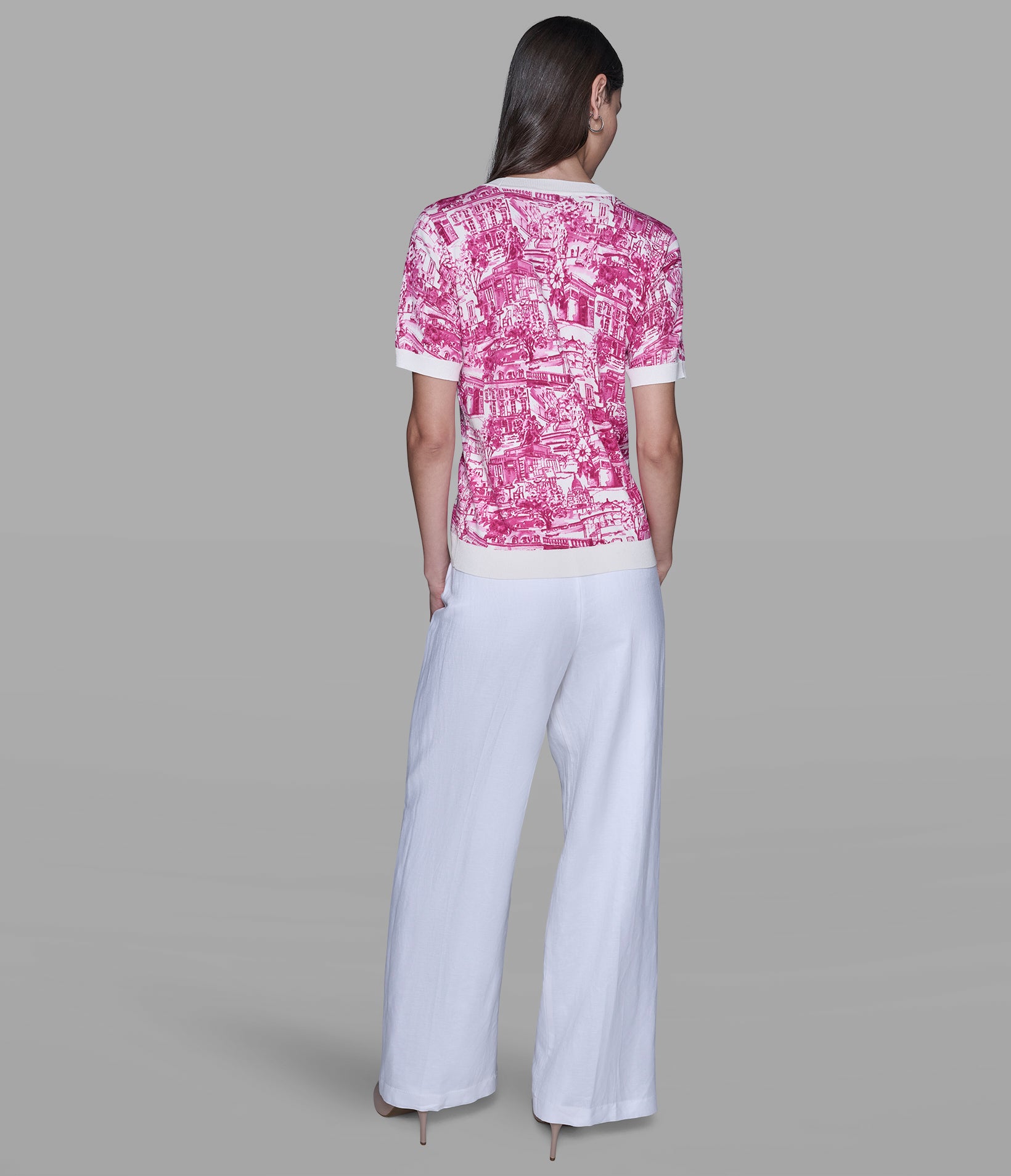 SHORT SLEEVE PARIS SKETCH SWEATER VIEW 5 | Valentine's Day Shop SHORT SLEEVE PARIS SKETCH SWEATER VIEW 5 | Valentine's Day Shop