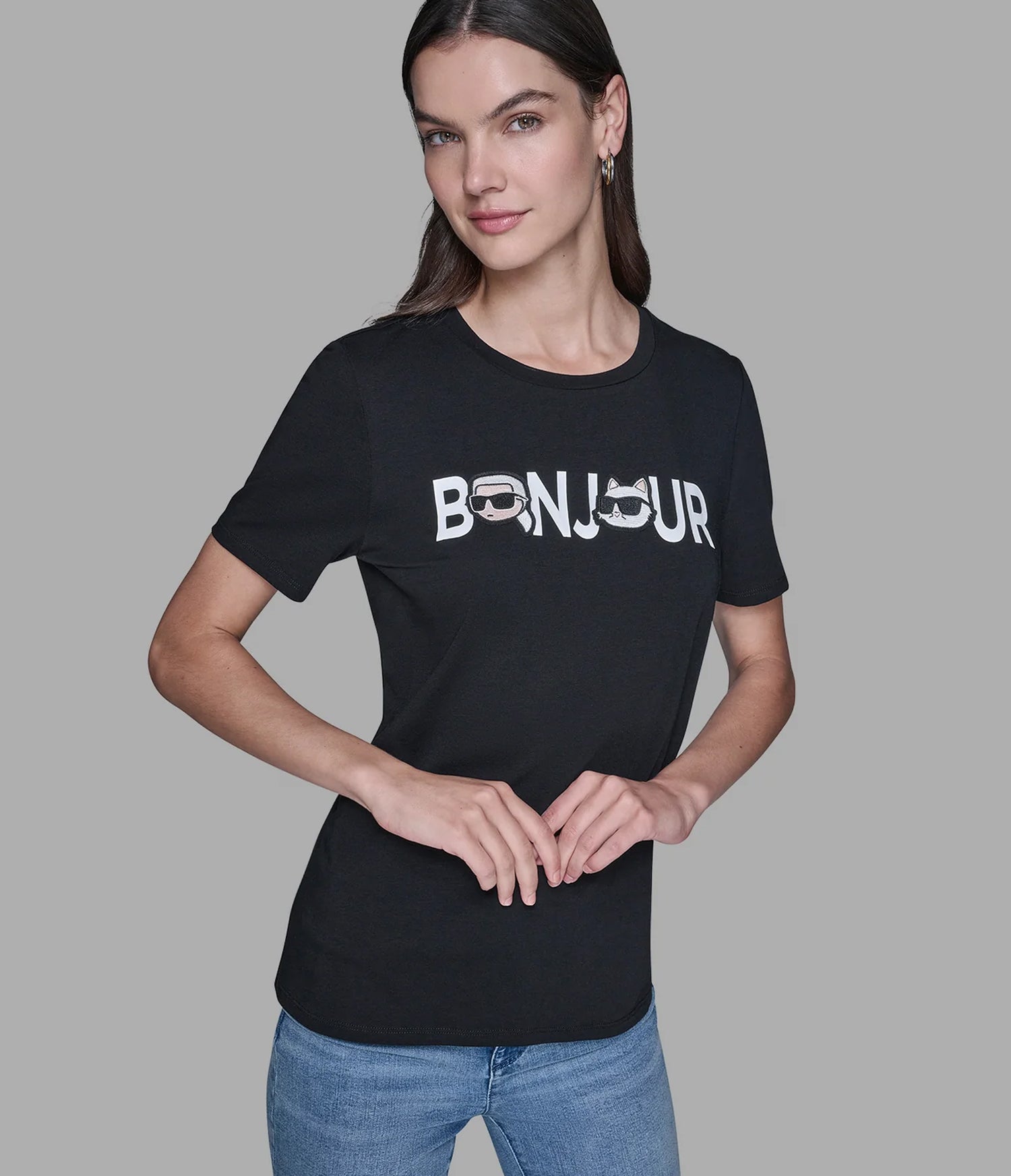 BONJOUR CHARACTER TEE View 1 | Products BONJOUR CHARACTER TEE View 1 | Products