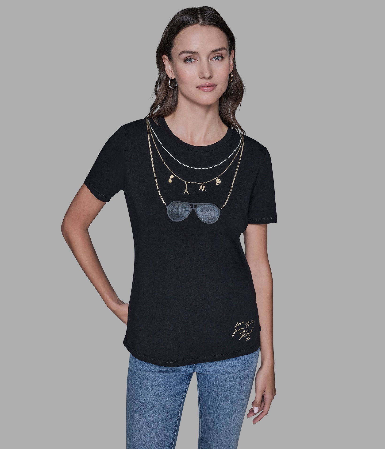 CHARM NECKLACE TEE View 1 | Products CHARM NECKLACE TEE View 1 | Products