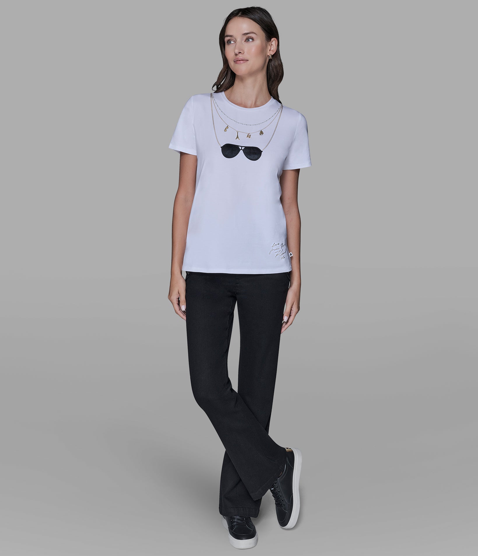 CHARM NECKLACE TEE VIEW 4 CHARM NECKLACE TEE VIEW 4