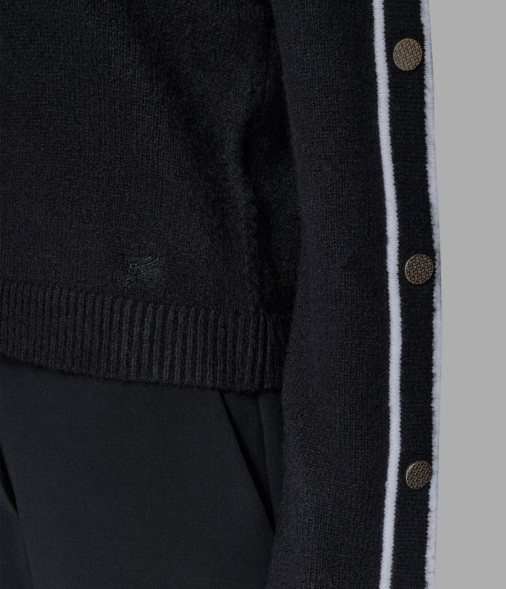 BUTTON SLEEVE PULLOVER SWEATER VIEW 6 BUTTON SLEEVE PULLOVER SWEATER VIEW 6