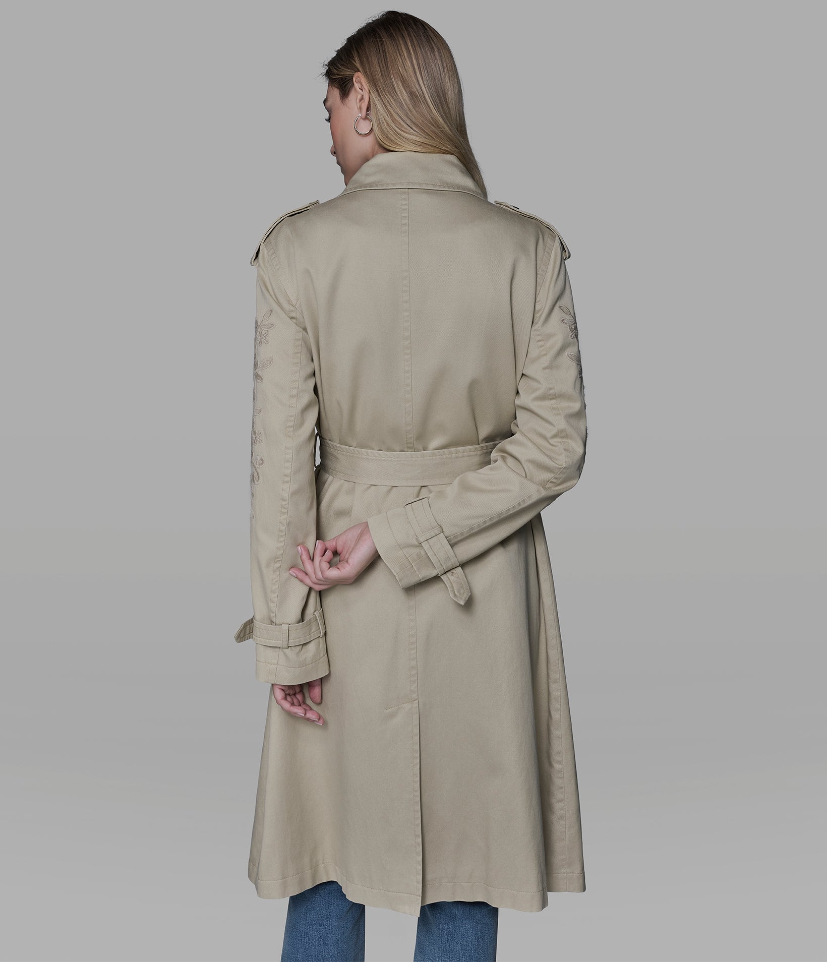 FLORAL APPLIQUE TRENCH COAT View 2 | Jackets & Coats FLORAL APPLIQUE TRENCH COAT View 2 | Jackets & Coats