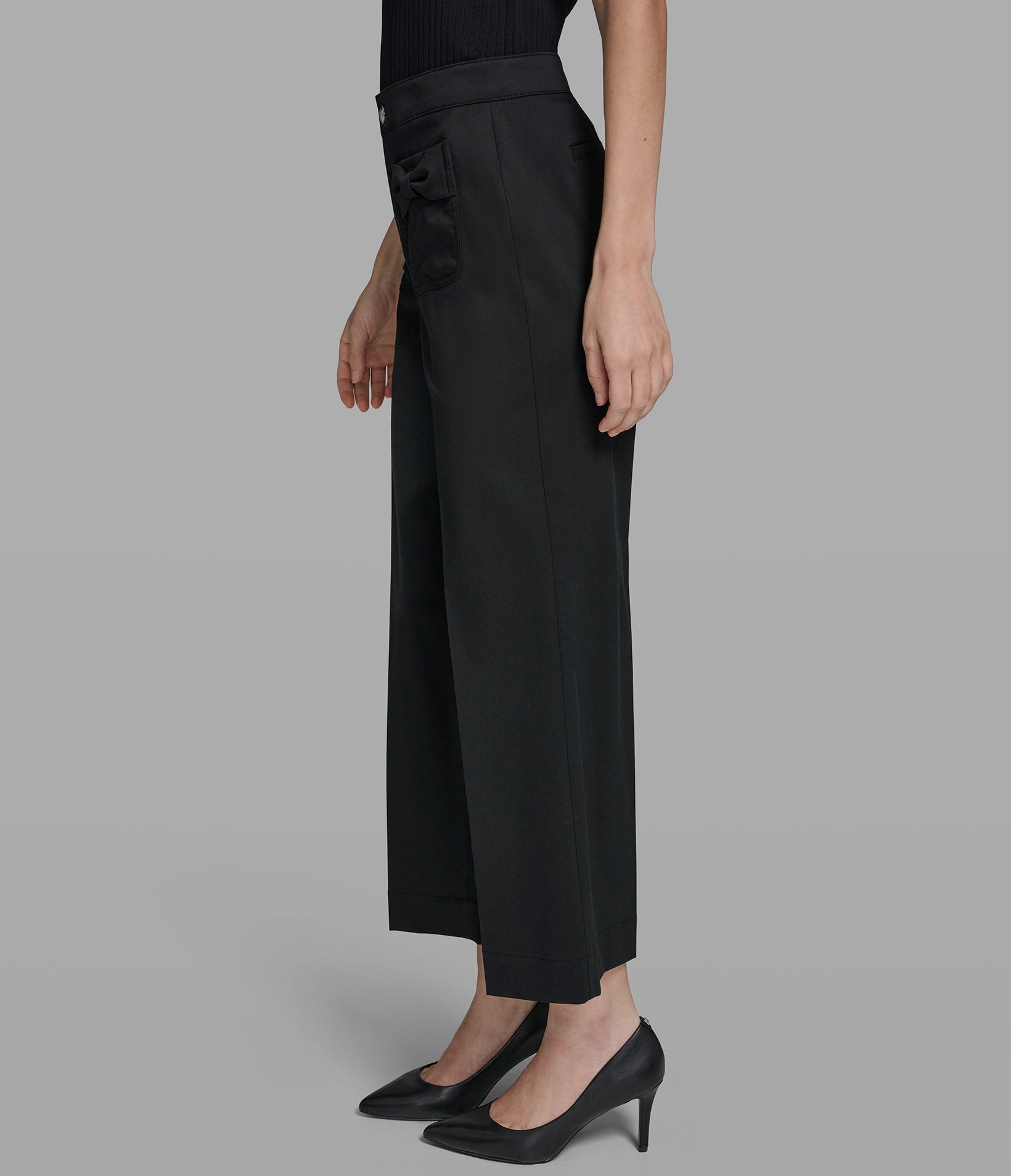WIDE LEG PANT WITH BOW POCKETS VIEW 3 WIDE LEG PANT WITH BOW POCKETS VIEW 3
