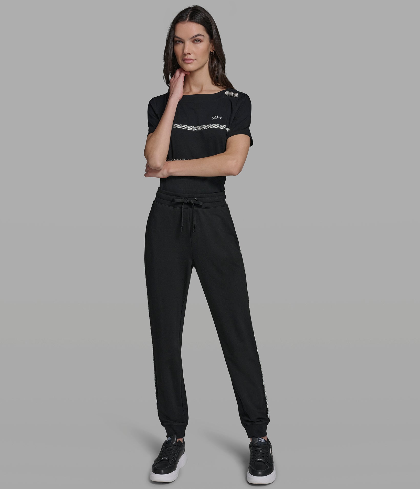 SPORT JOGGER WITH PEARL TRIM VIEW 4 SPORT JOGGER WITH PEARL TRIM VIEW 4