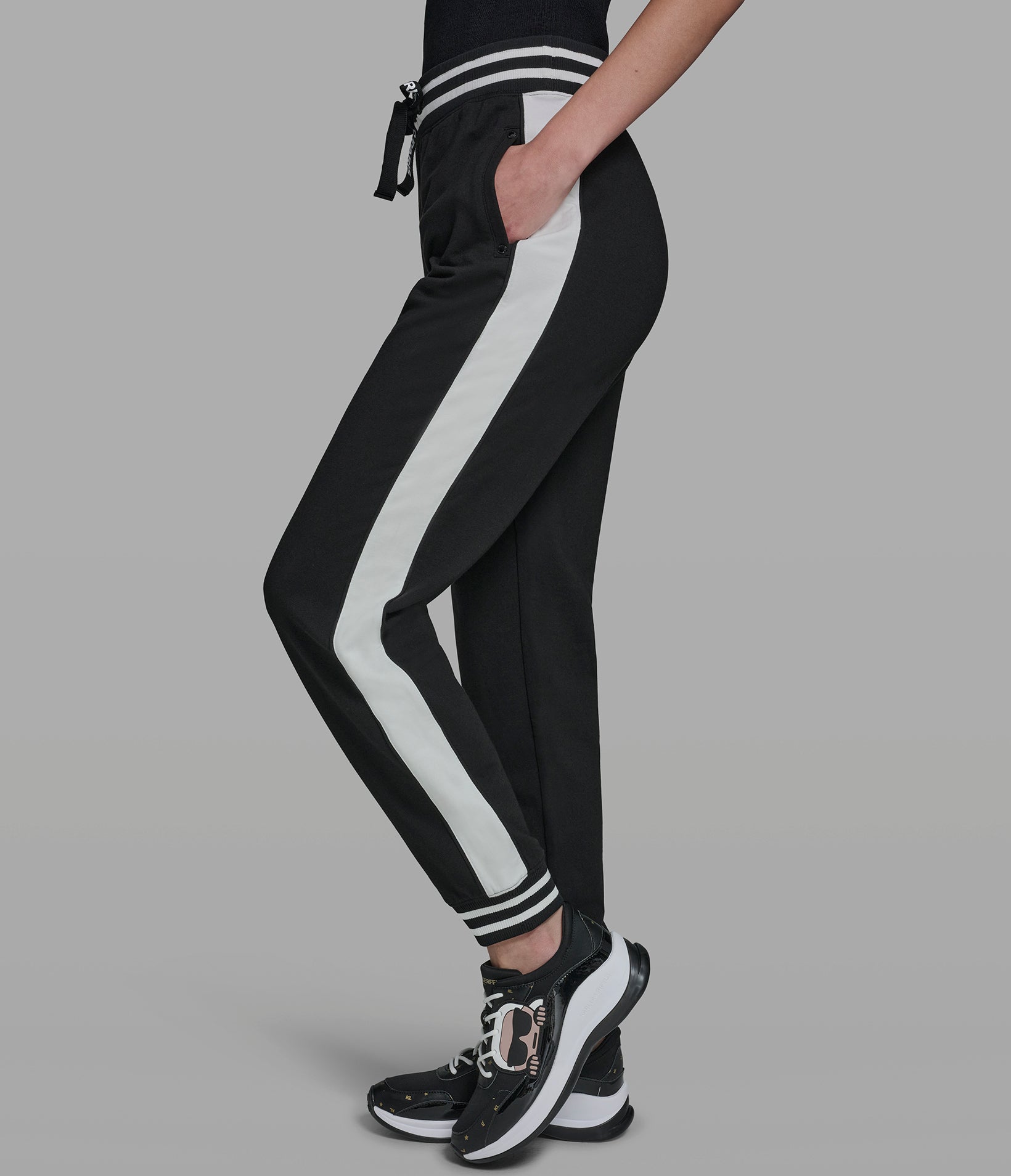 TRACK JOGGER WITH STRIPE DETAIL View 1 | Women's Clothing TRACK JOGGER WITH STRIPE DETAIL View 1 | Women's Clothing
