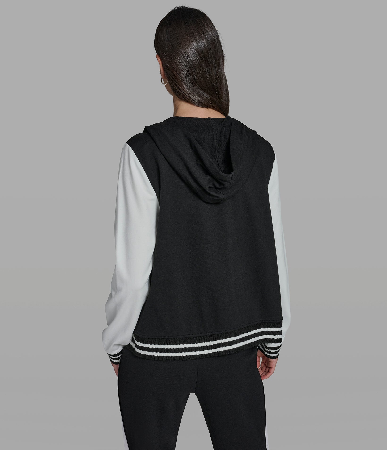 DUO PATCH ZIP UP HOODIE View 2 | Women's Athleisure & Activewear DUO PATCH ZIP UP HOODIE View 2 | Women's Athleisure & Activewear