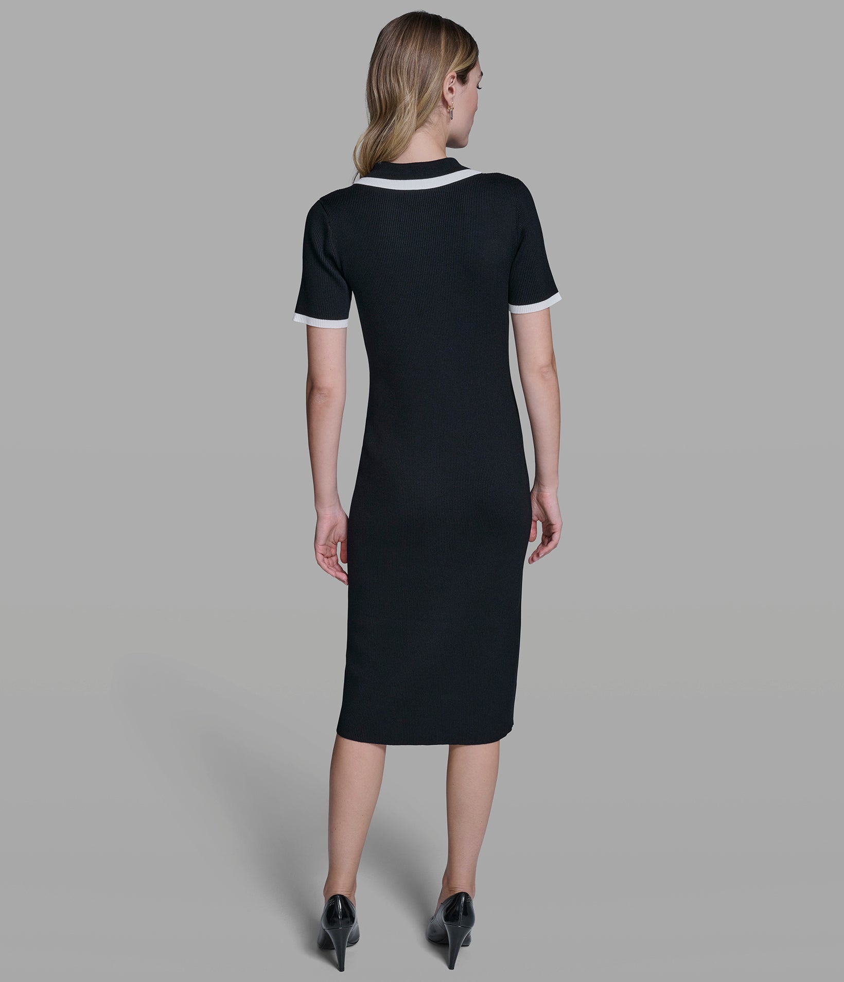 KARL LOGO TRIM SWEATER DRESS View 2 | Women's Dresses & Jumpsuits KARL LOGO TRIM SWEATER DRESS View 2 | Women's Dresses & Jumpsuits