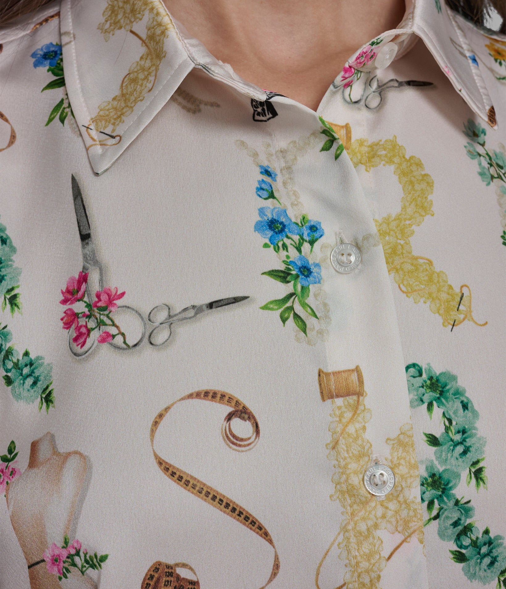 LONG SLEEVE KARL ATELIER PRINT BLOUSE VIEW 6 | New Arrivals LONG SLEEVE KARL ATELIER PRINT BLOUSE VIEW 6 | New Arrivals