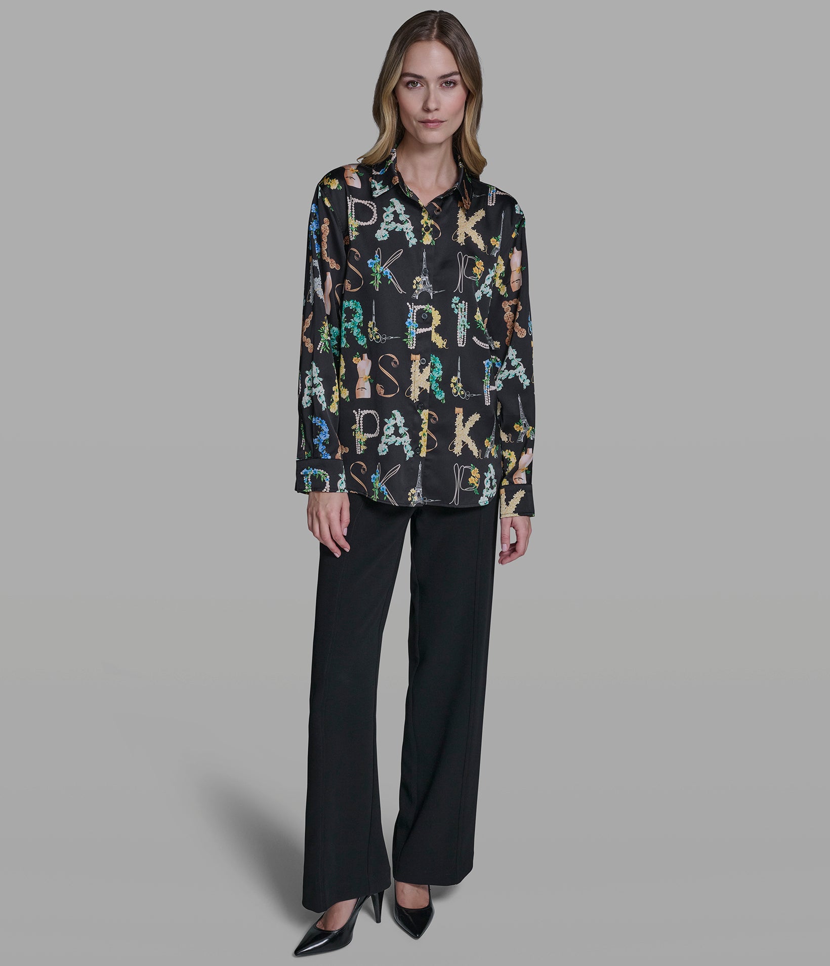 LONG SLEEVE KARL ATELIER PRINT BLOUSE View 1 | New Arrivals LONG SLEEVE KARL ATELIER PRINT BLOUSE View 1 | New Arrivals