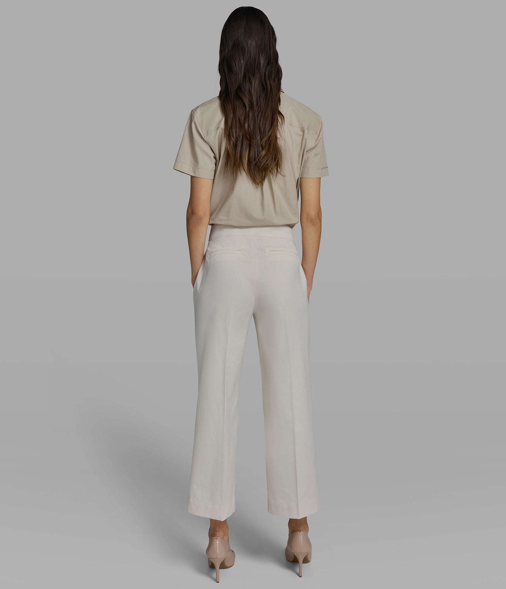 COTTON TWILL WIDE LEG PANT VIEW 4 | Women's Pants COTTON TWILL WIDE LEG PANT VIEW 4 | Women's Pants