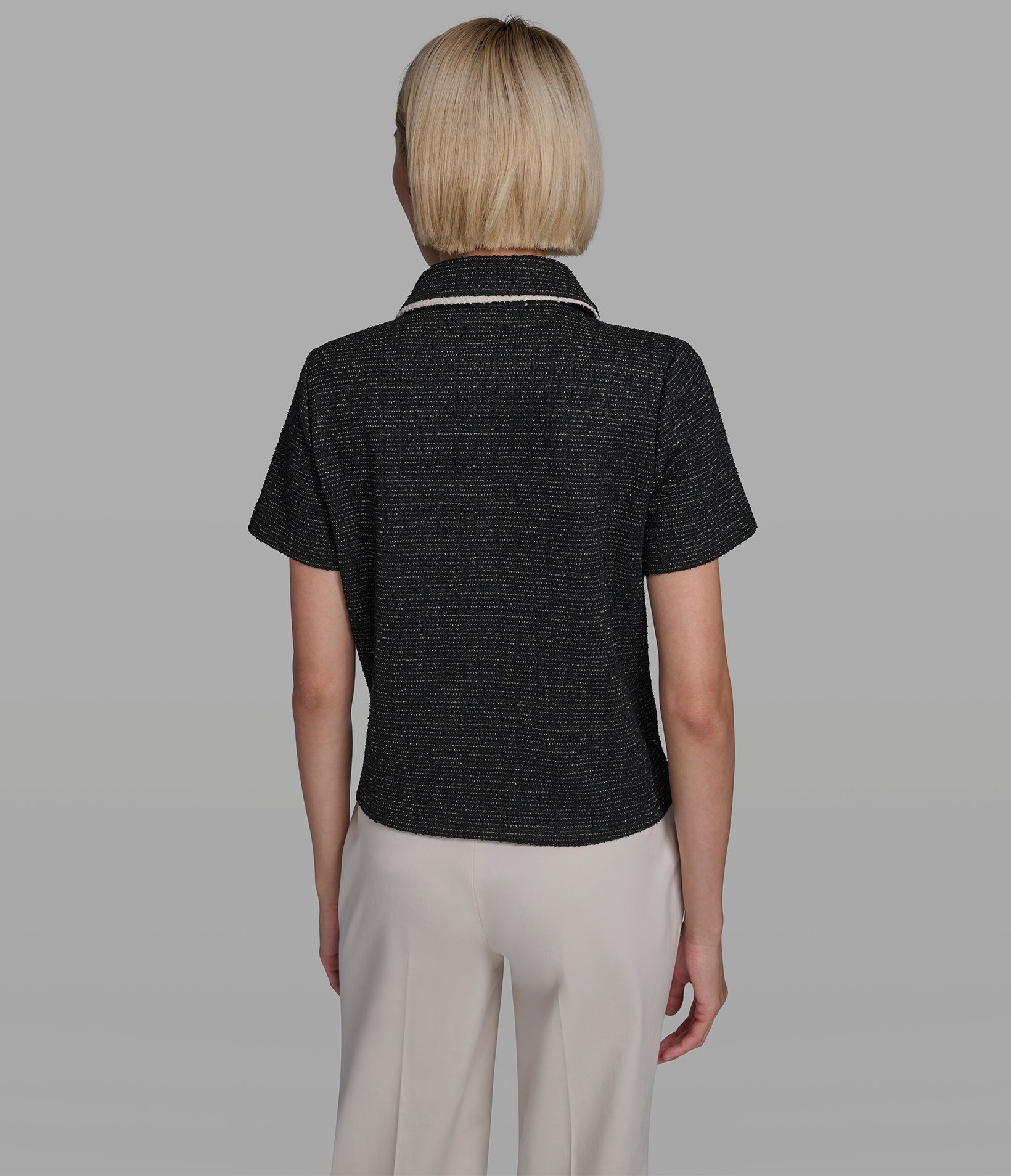 KNIT TWEED POLO View 2 | New Arrivals KNIT TWEED POLO View 2 | New Arrivals